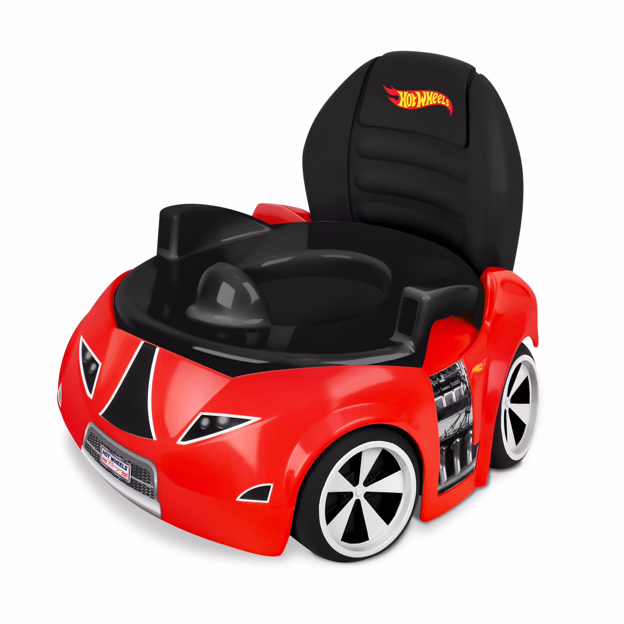 Baño Entrenador Hot Wheels 2 En 1 Carro Carreras Rojo