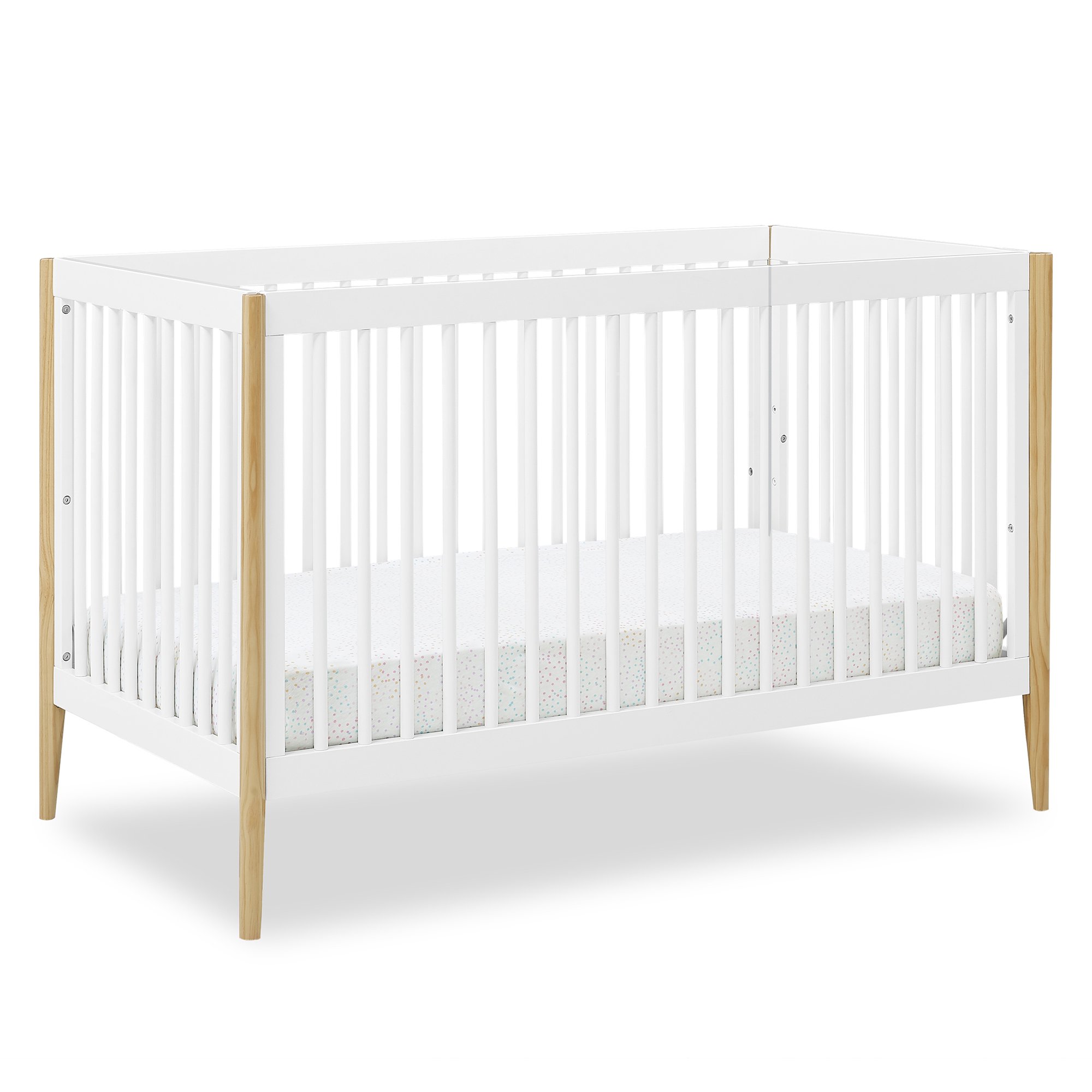 Cuna Delta Moderna Blanco Natural Convertible Casey