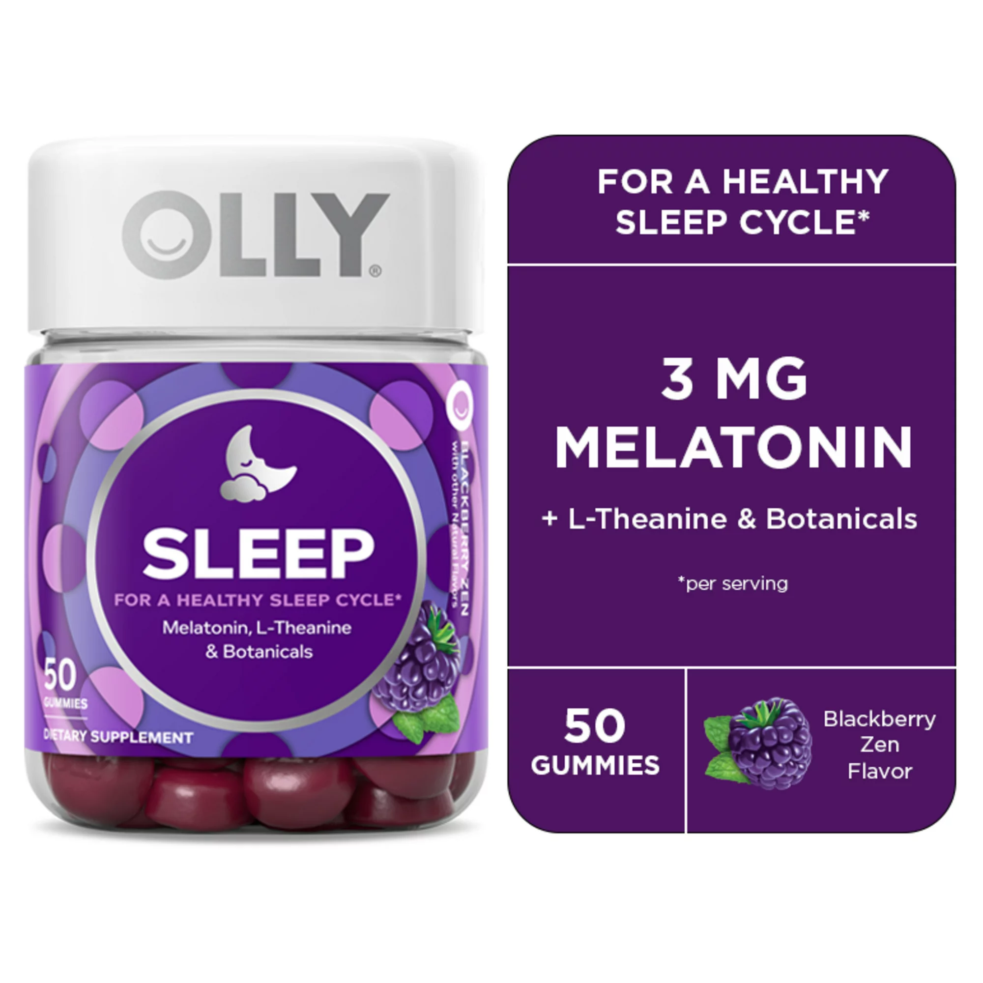 Olly Sleep 50 Gomitas Para Dormir 3mg melatonina