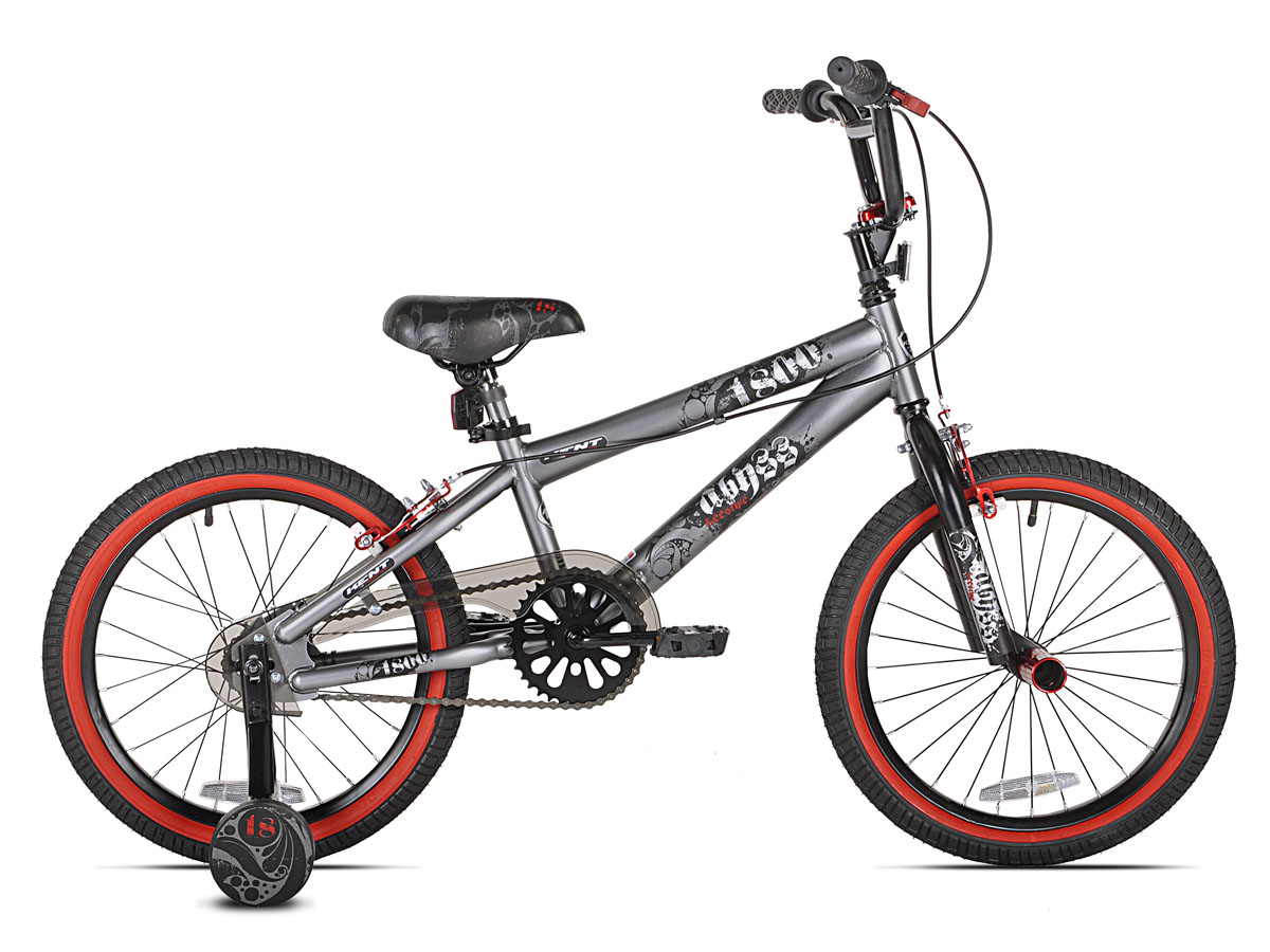 Bicicleta Bmx Kent Rodada 18" Gris Para Niño De 5 A 9 Años Color Gris