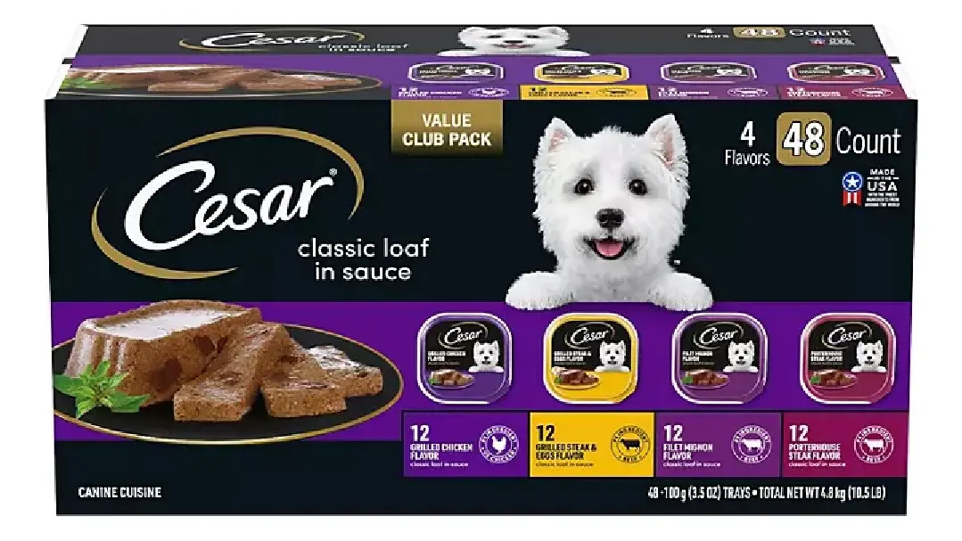 Alimento Para Perro Cesar 48 Pz Surtidos 4 Sabores
