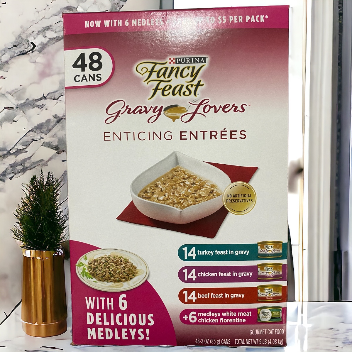 Fancy Feast Gravy Lovers Comida Humeda Para Gato 48 Latas