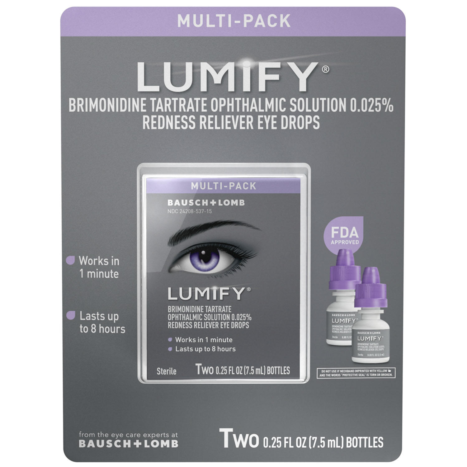 Lumify Gotas Ojos Rojos 2 Frascos 7.5ml