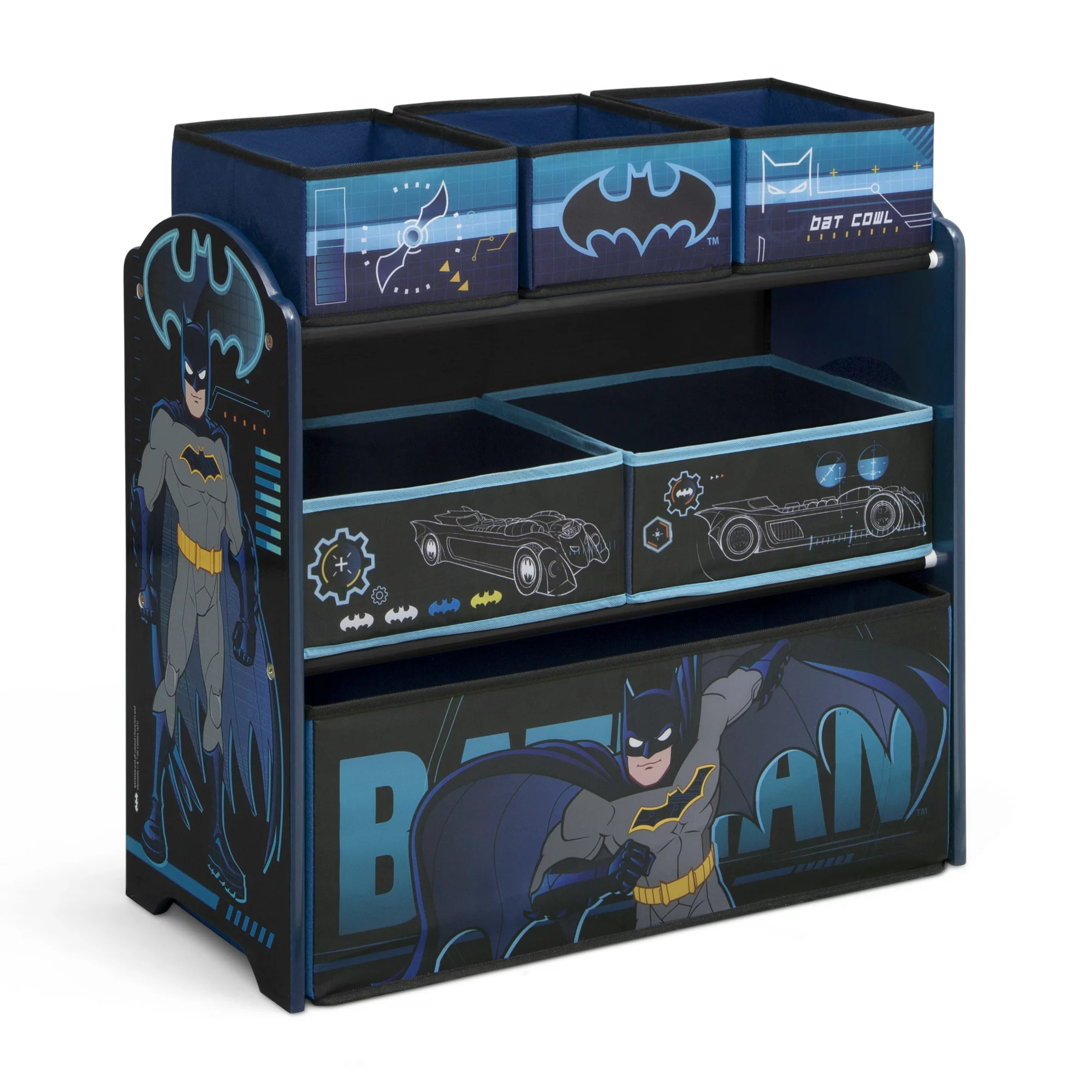Organizador De Juguetes Delta Children De 6 Cubos, Batman