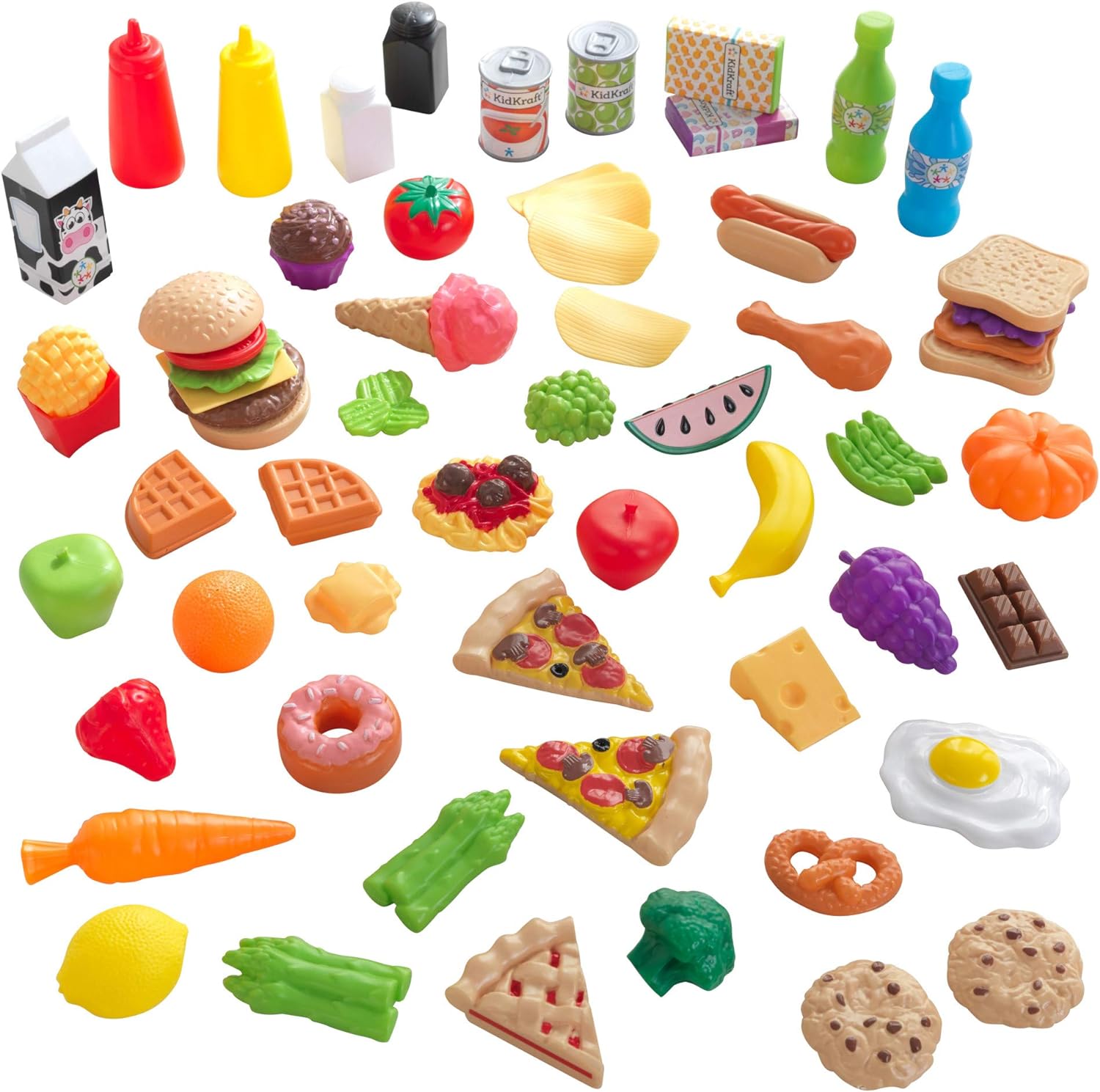 Set De Alimentos Comida De Juguete Kidkraft 65pz