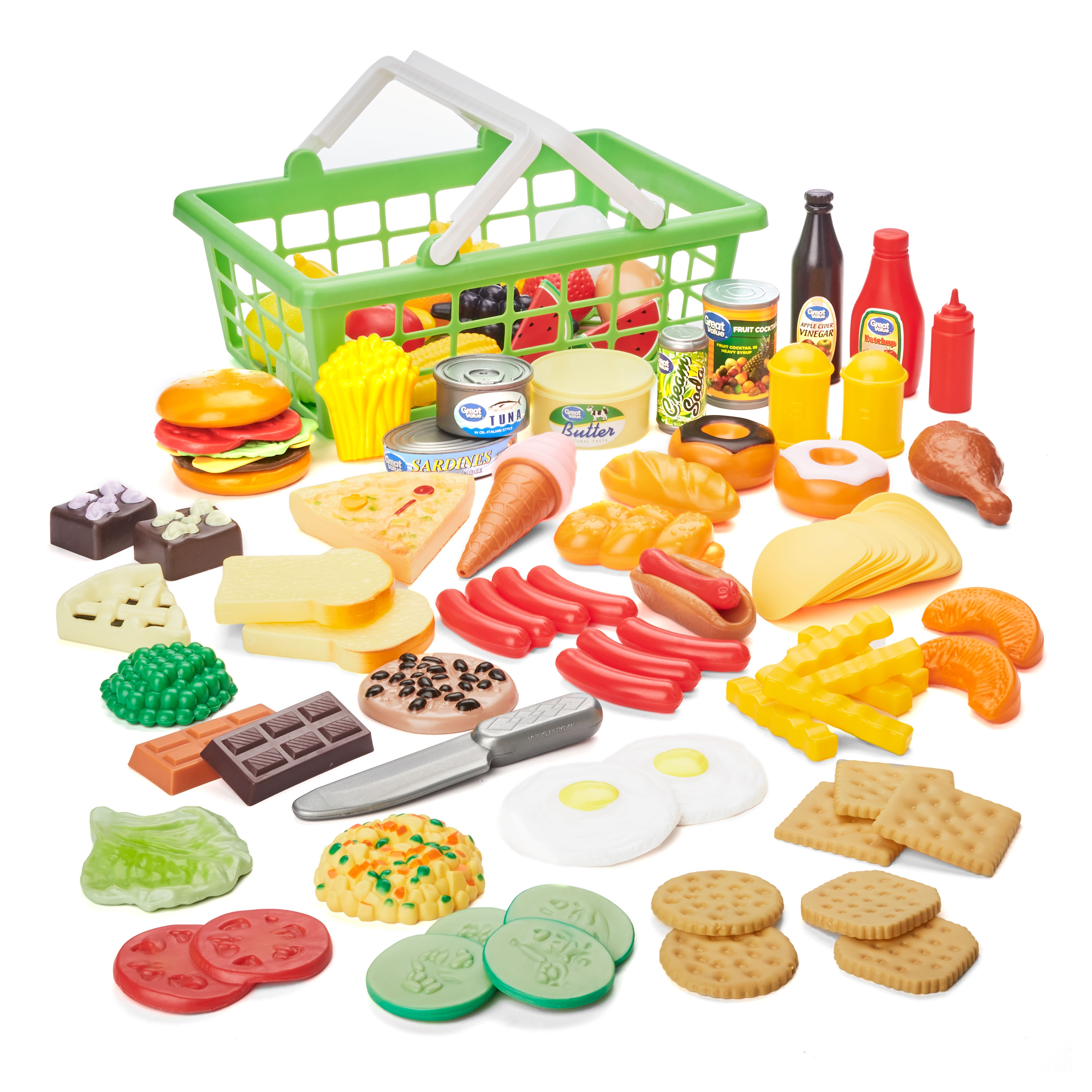 Set De Comida Kid 100pz Para Cocina De Juguete