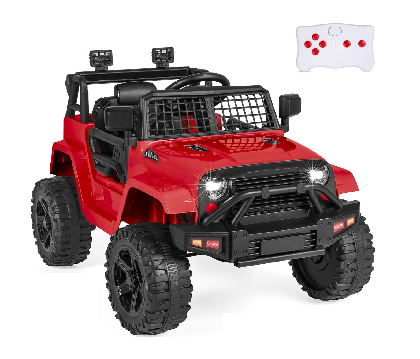 Montable Jeep 12v Control Remoto Rojo 3-5 Años Envio Gratis