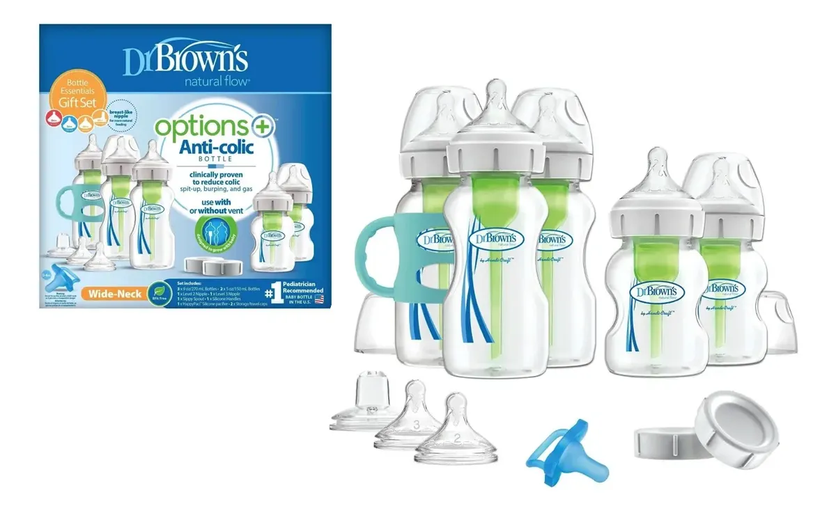 Set Biberones Dr Brown's Anticolicos Options 17pz 0-6meses