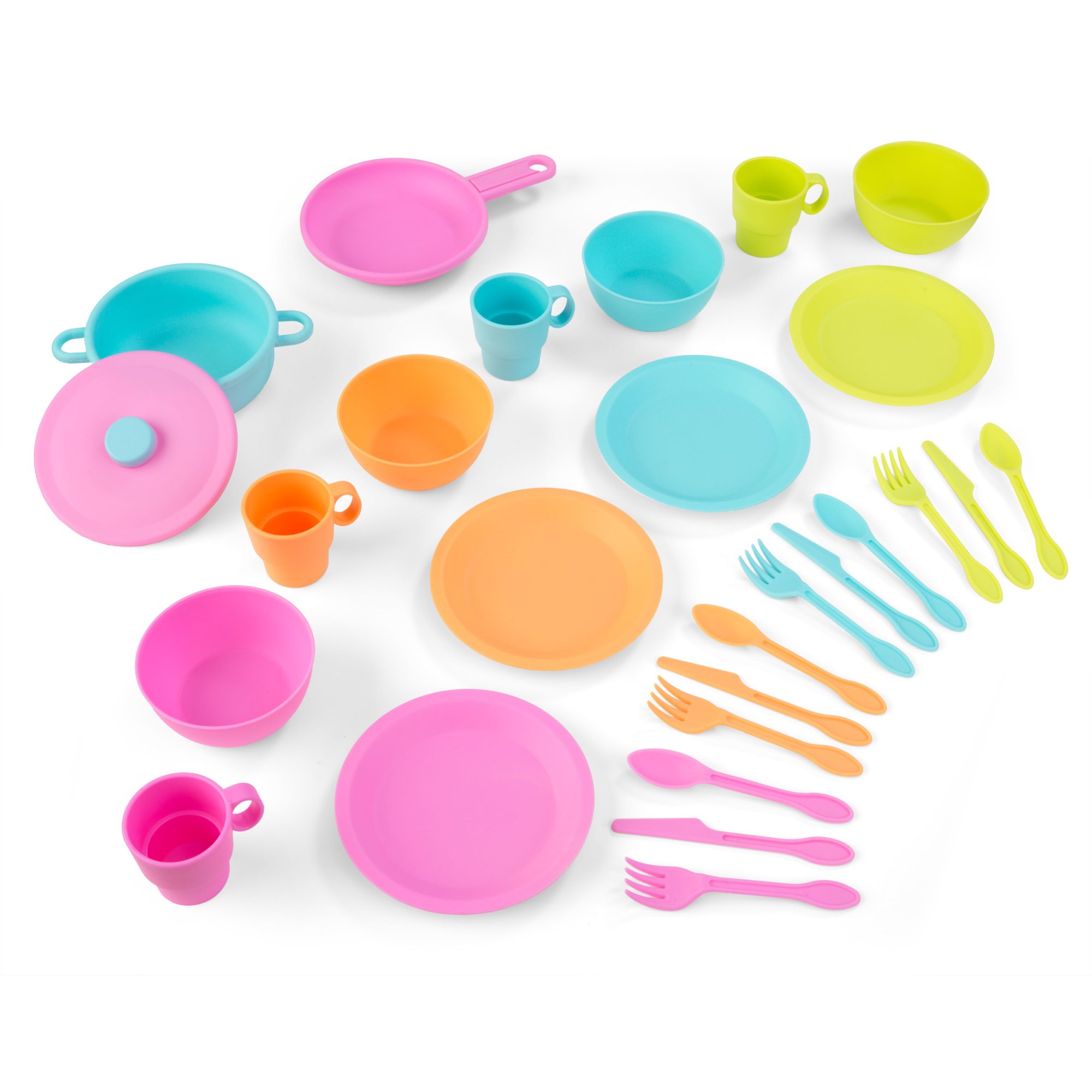 Juego de Utensilios de Cocina Infantil 27 Piezas KidKraft colores brillantes