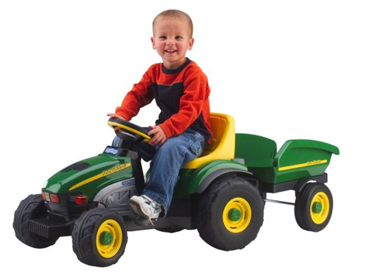 Tractor Infantil Pedal John Deere Peg Perego Remolque, Farm