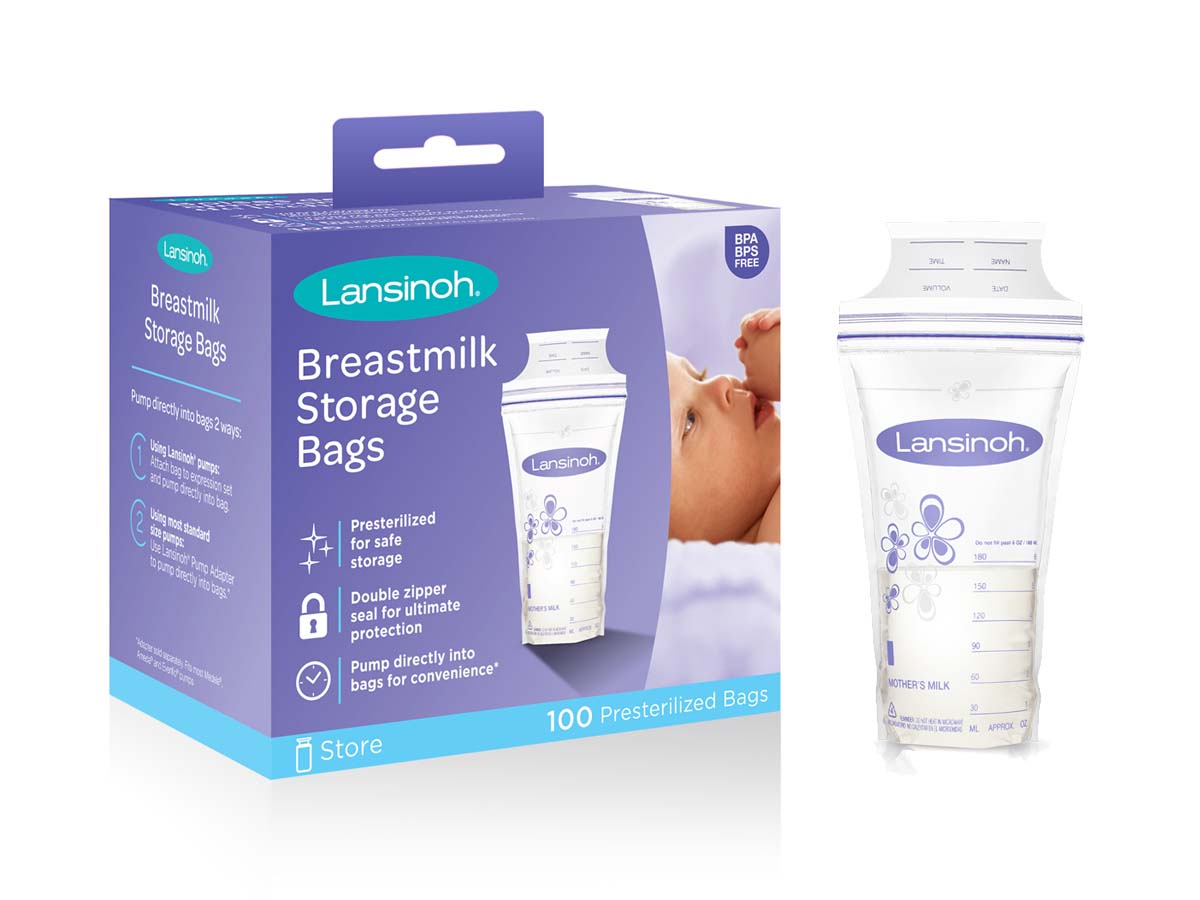 100 Bolsas Almacenar Leche Materna Lansinoh