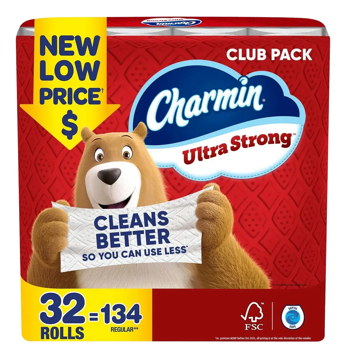 Papel Higiénico Charmin 32 Rollos 231 hojas Ultra Resistente