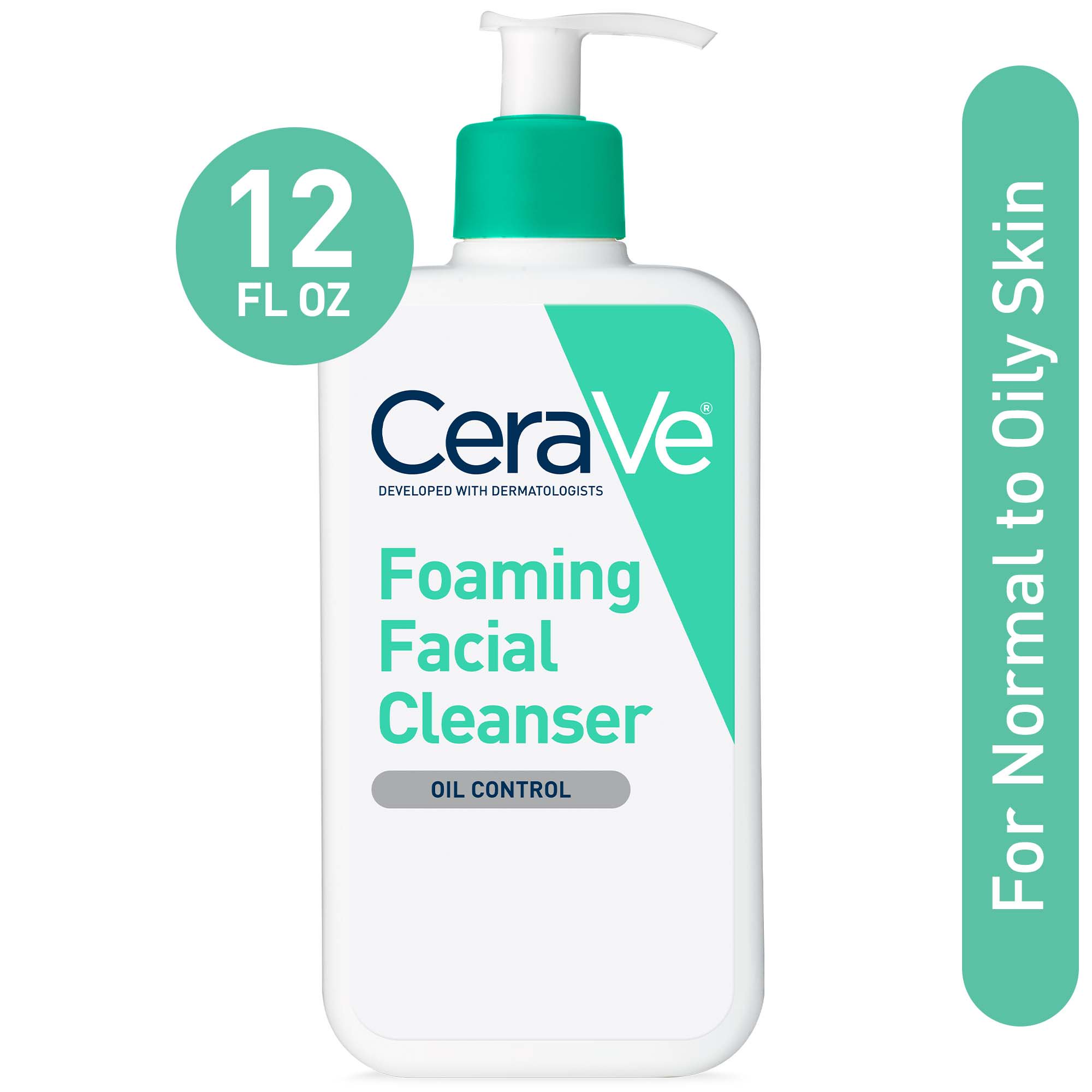 Gel Limpiador Cerave Espumoso Piel Normal A Grasa 355ml 12oz