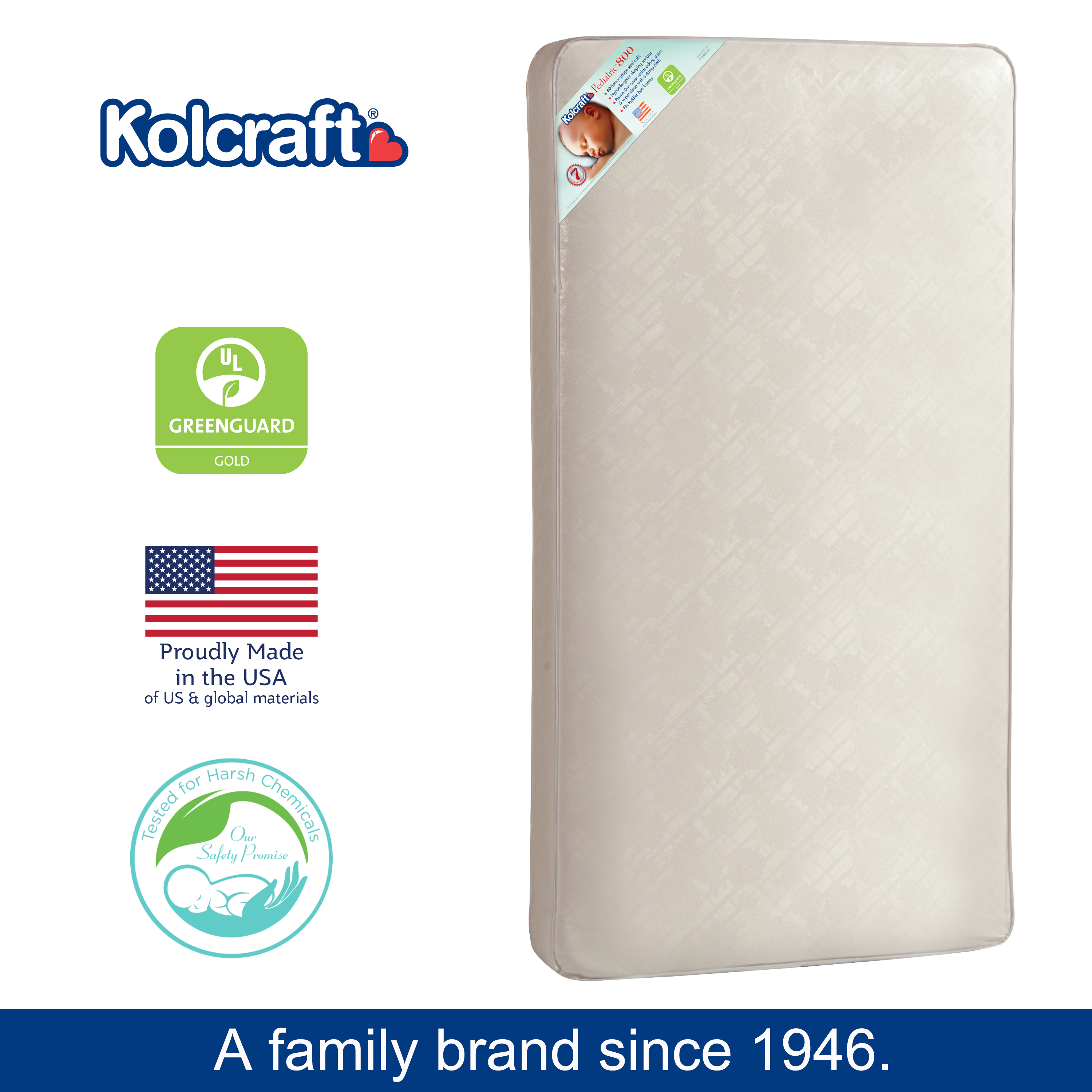 Colchon Cama Infantil O Cuna Kolcraft Pediatrico 800