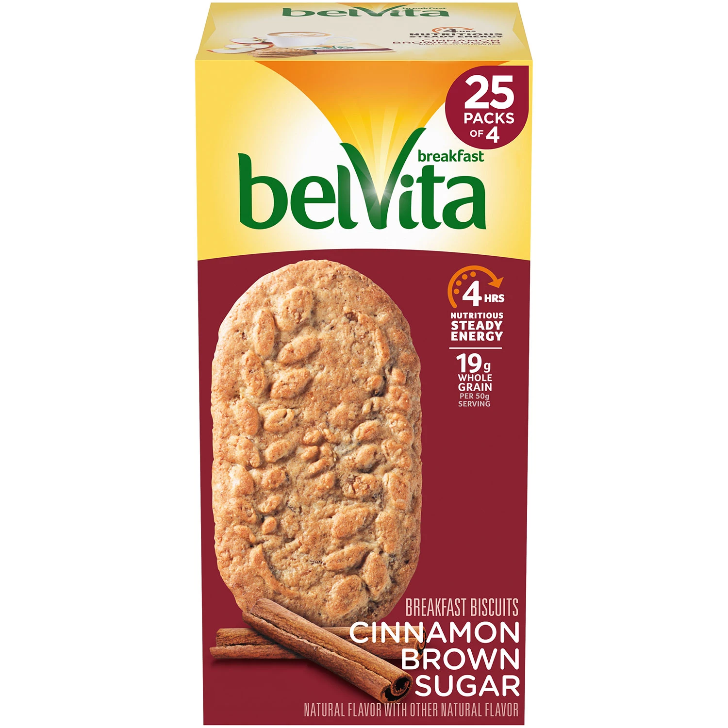 Galleta biscuit Belvita Canela Azúcar Morena 25 pack Kosher