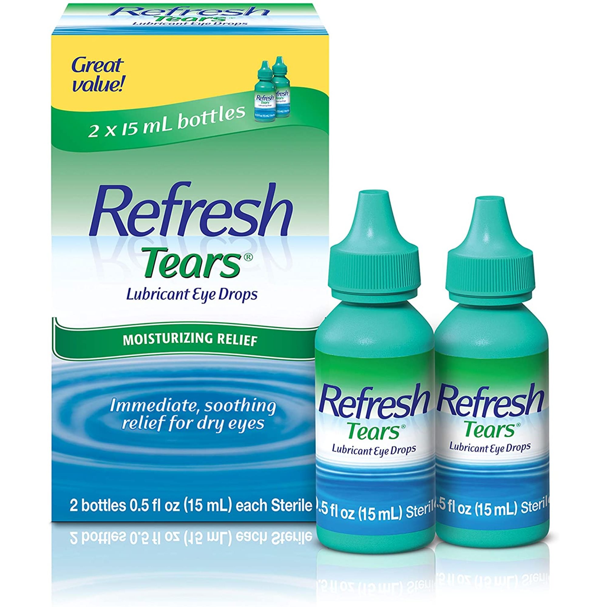 Refresh Tears Gotas Lubricantes Ojos 2 Botes 15ml