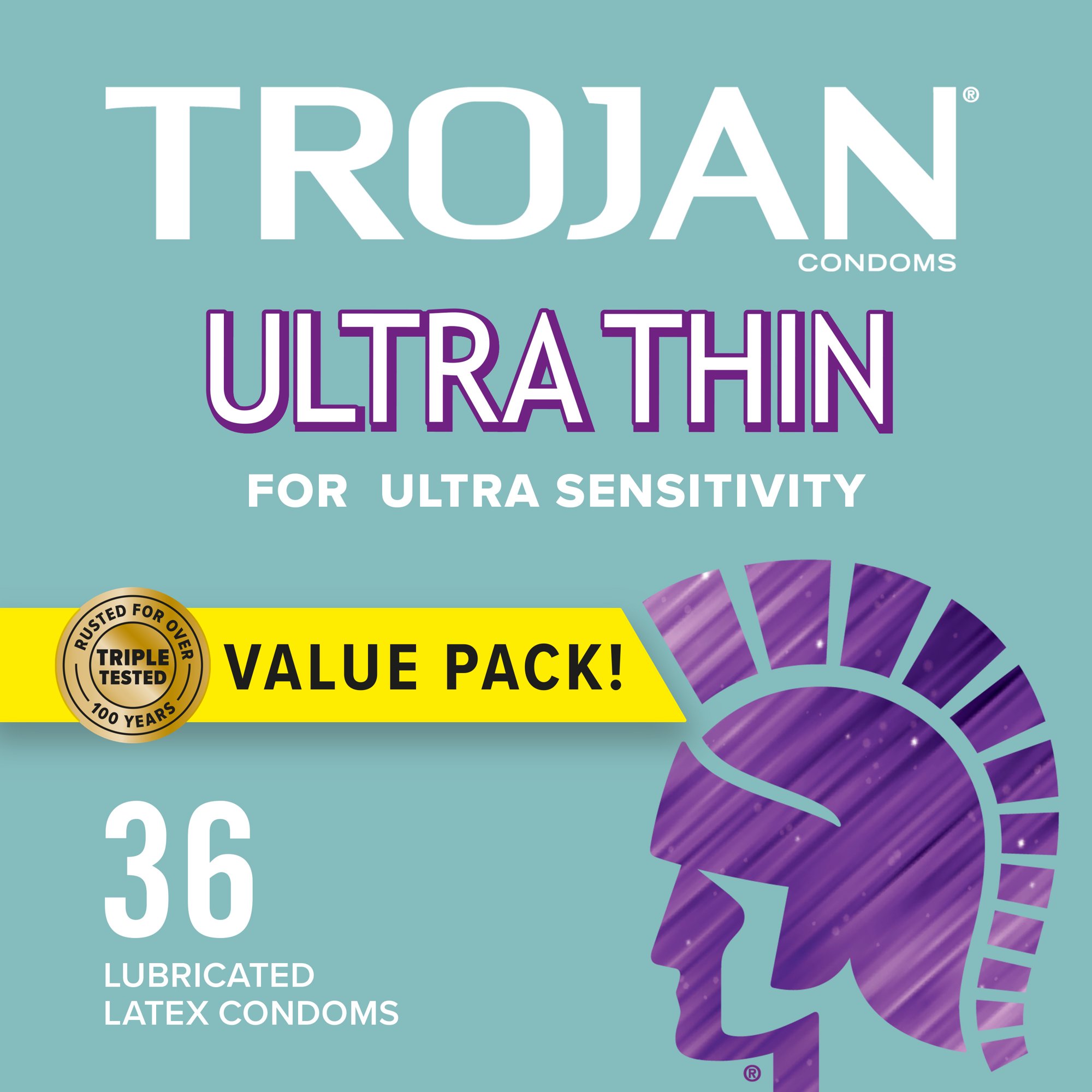 Condones Trojan Ultra Thin Sensitivy 36 Pzas El Mas Delgado