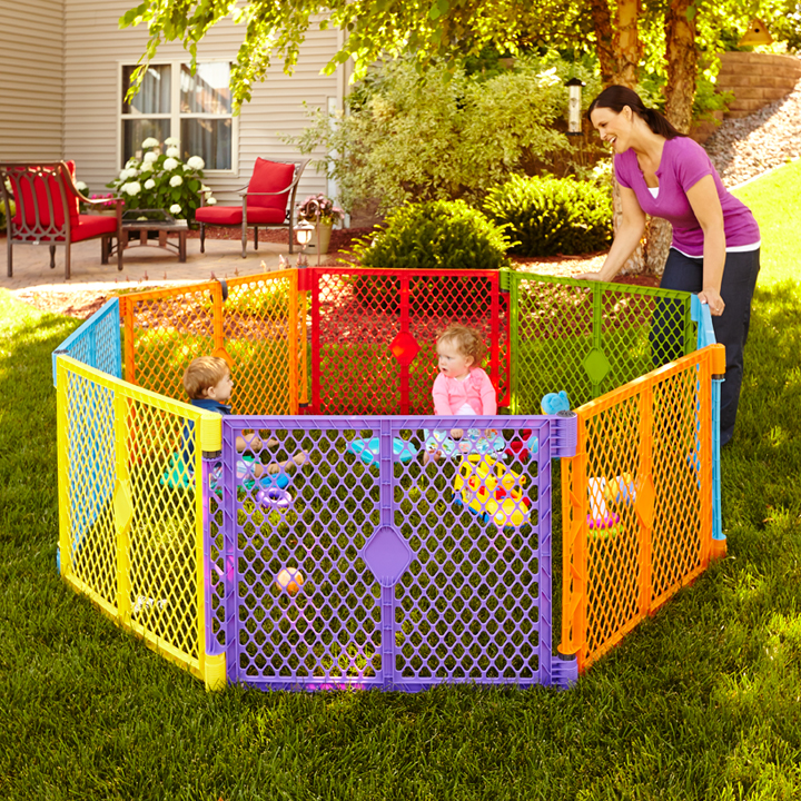 Corral Reja Para Bebe 8 Panel Juego Multicolor North States