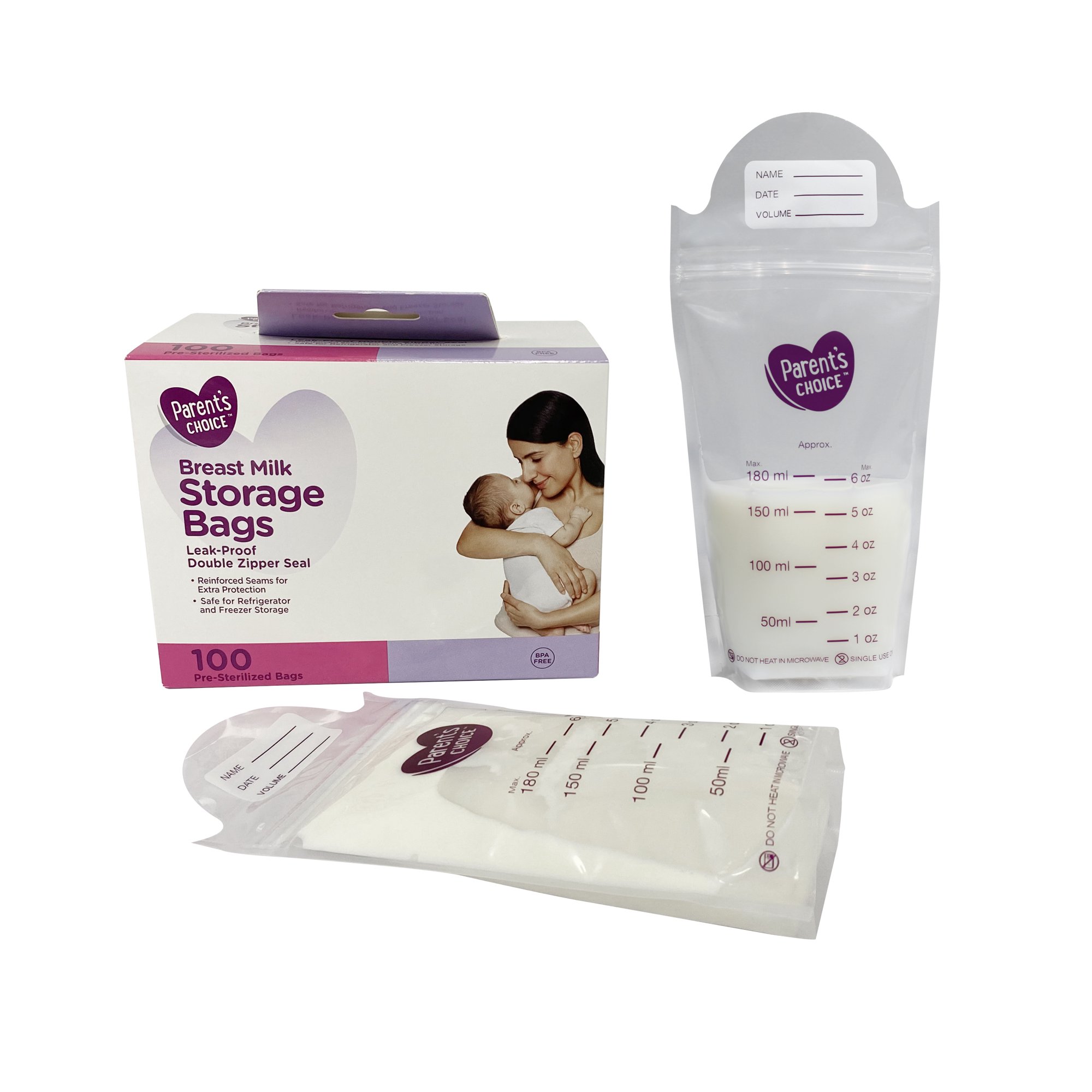 Bolsas Almacenar Leche Materna 100pz Parents Choice