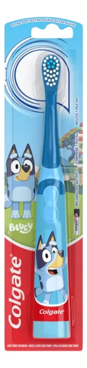 Bluey Cepillo Eléctrico Para Niños Extra Suave Color azul