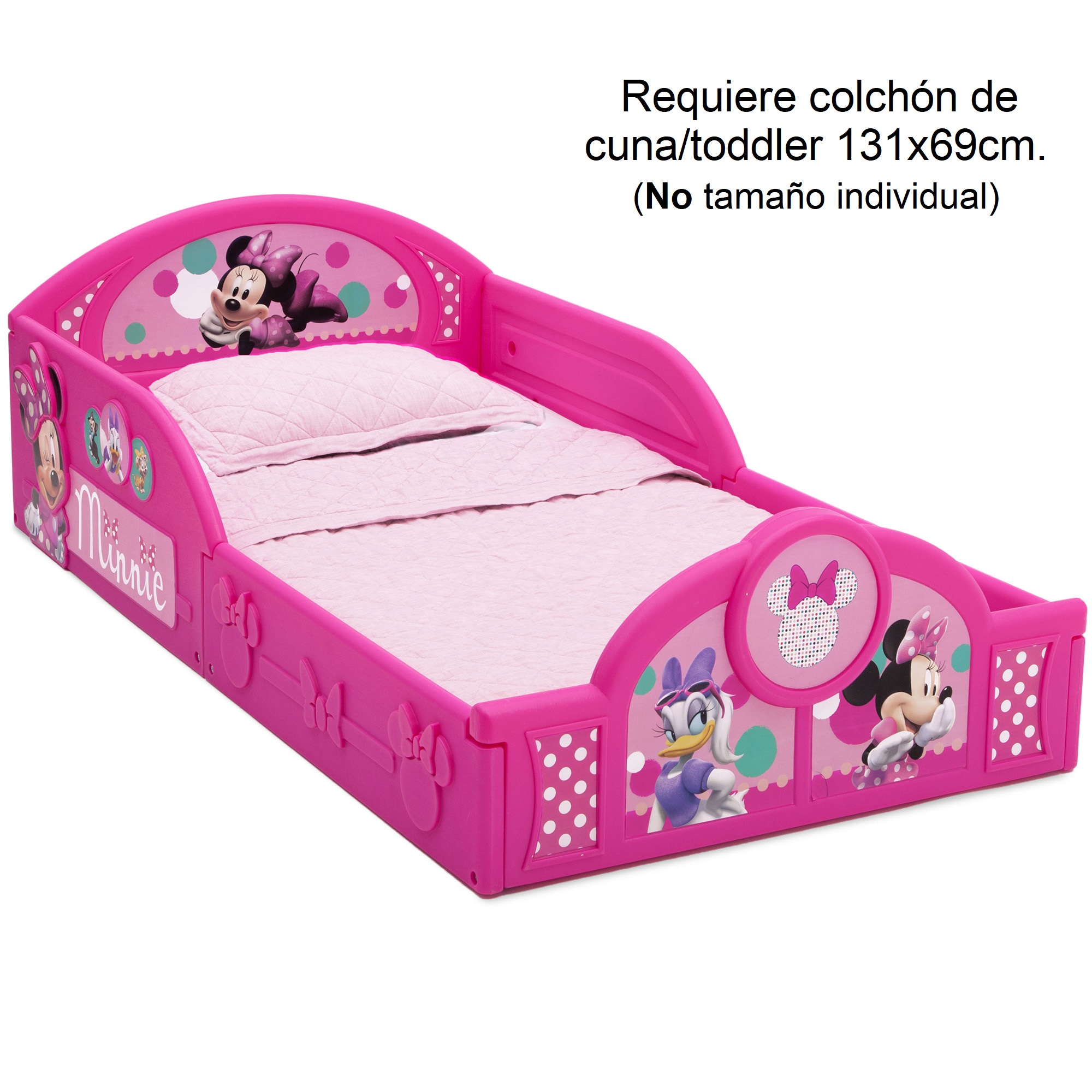 Cama Infantil Toddler Minnie Mouse 2 en 1 Dormir Jugar