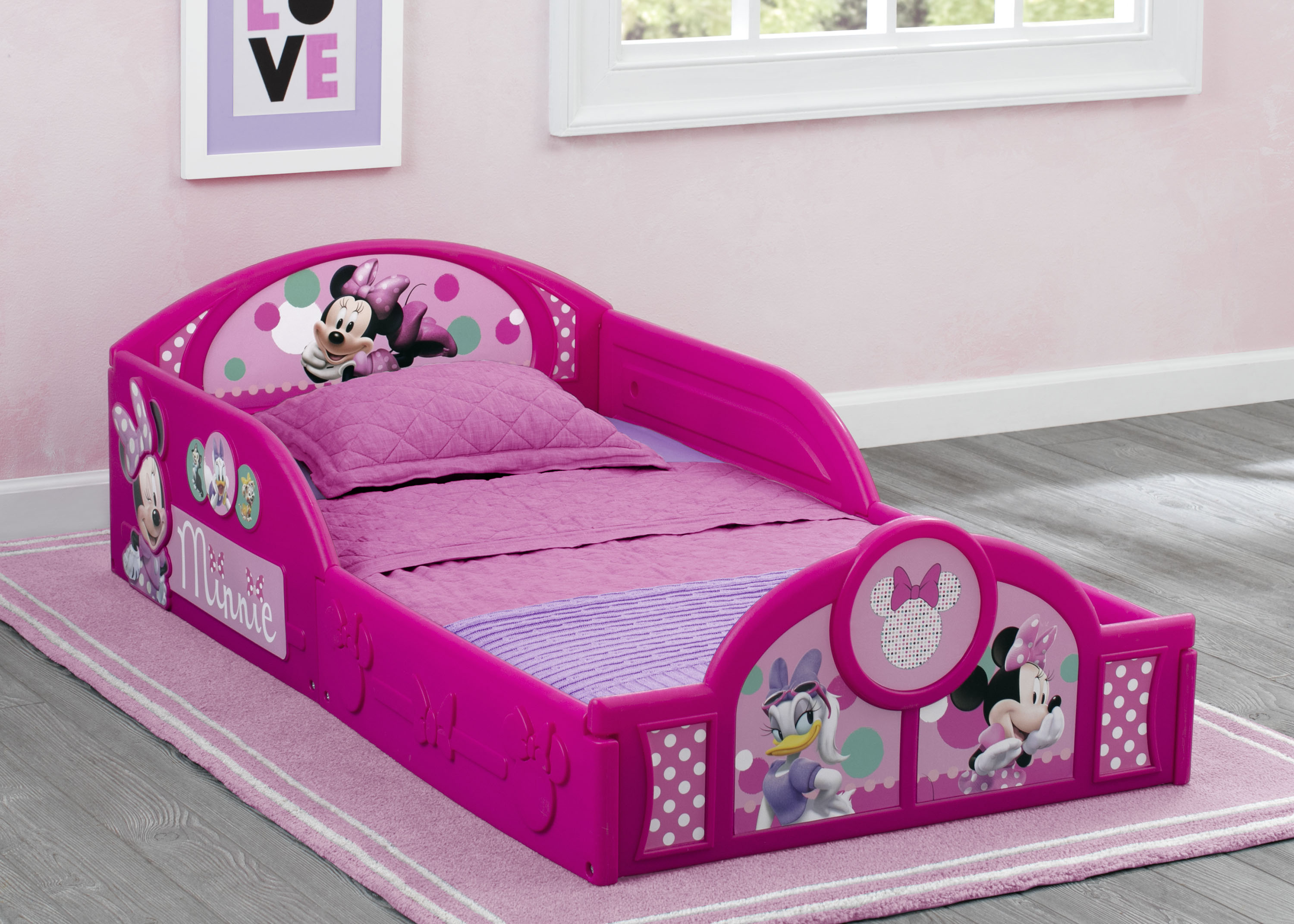 Cama Infantil Toddler Minnie Mouse 2 en 1 Dormir Jugar