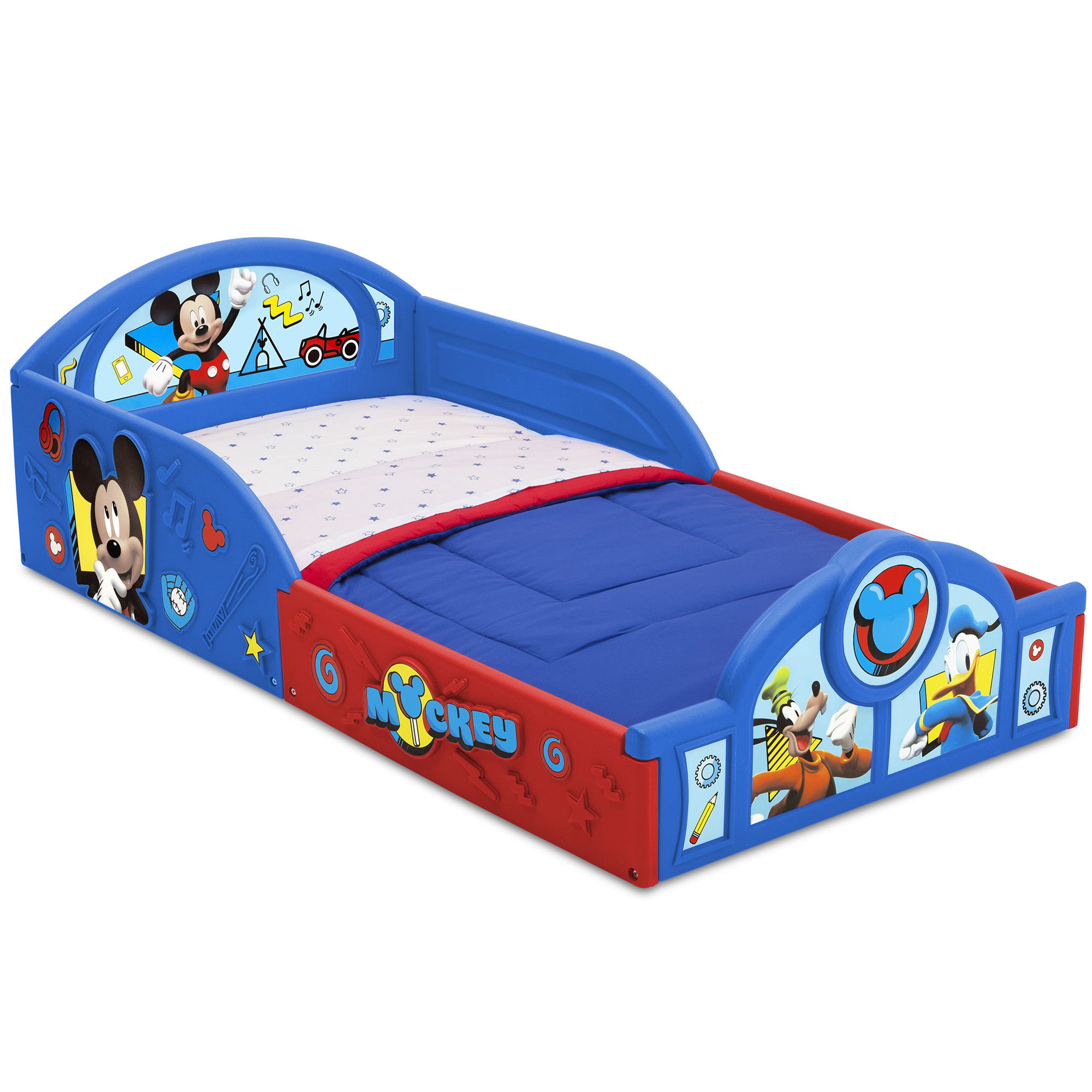 Cama Infantil Toddler Mickey Mouse 2 en 1 Dormir Jugar