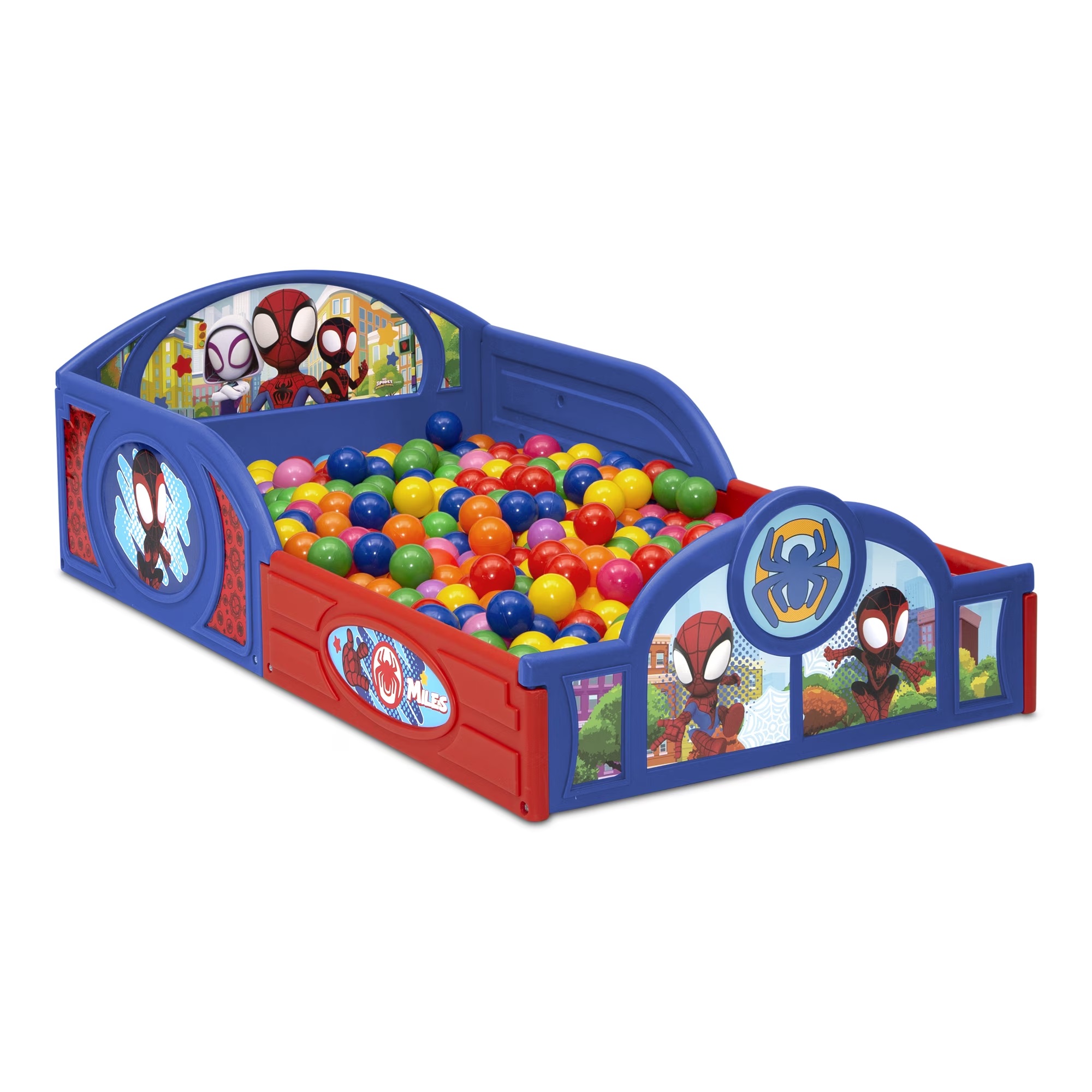Cama Infantil Toddler Spidey y sus amigos 2 en 1 Dormir Jugar