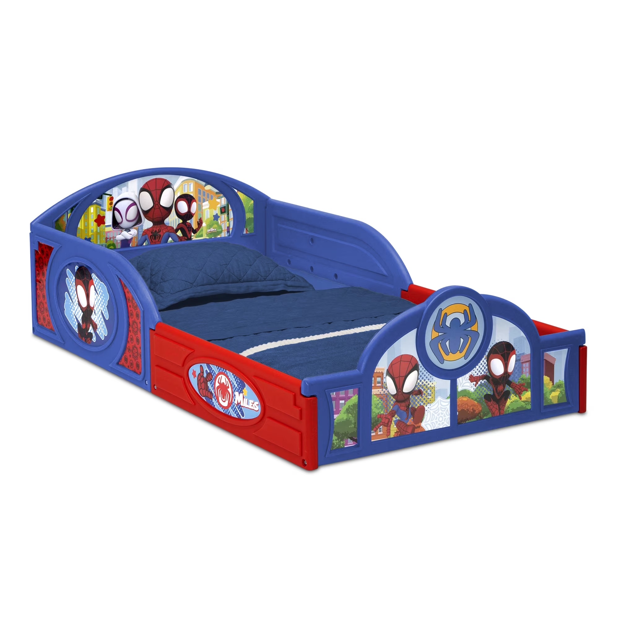 Cama Infantil Toddler Spidey y sus amigos 2 en 1 Dormir Jugar