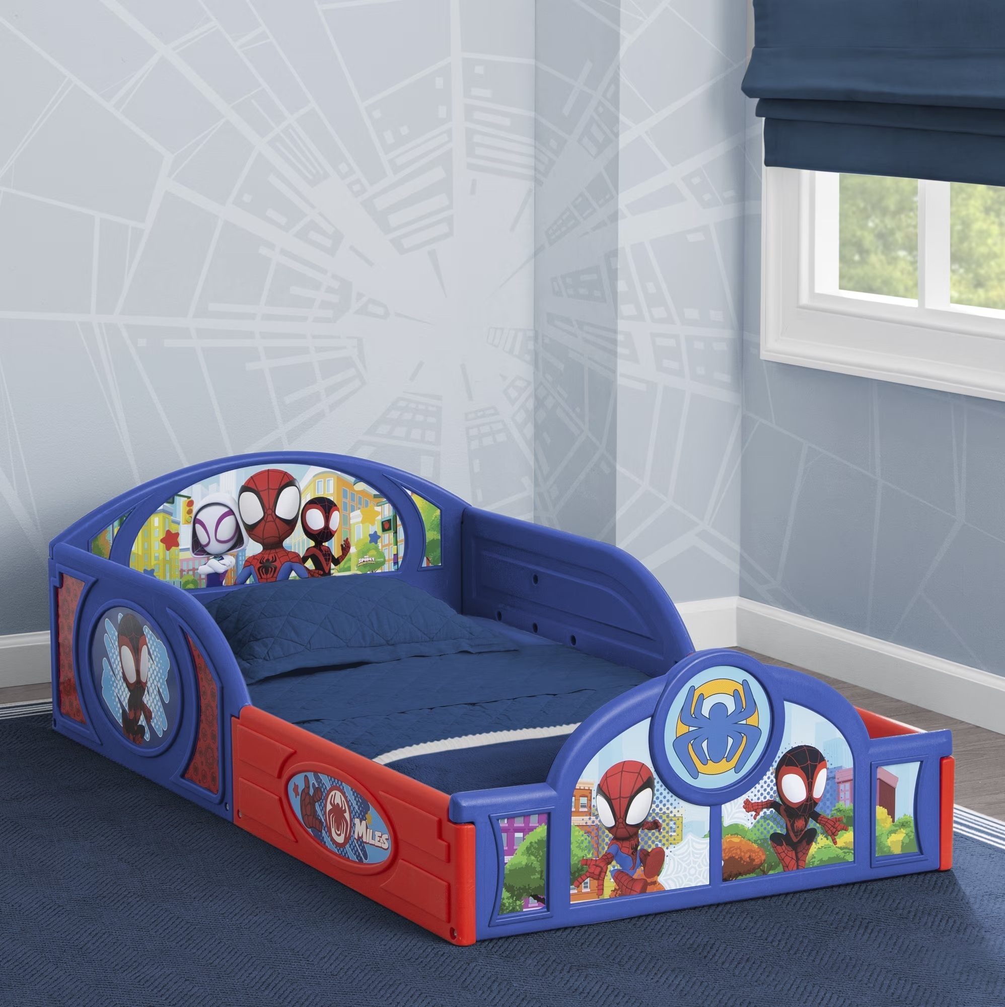 Cama Infantil Toddler Spidey y sus amigos 2 en 1 Dormir Jugar