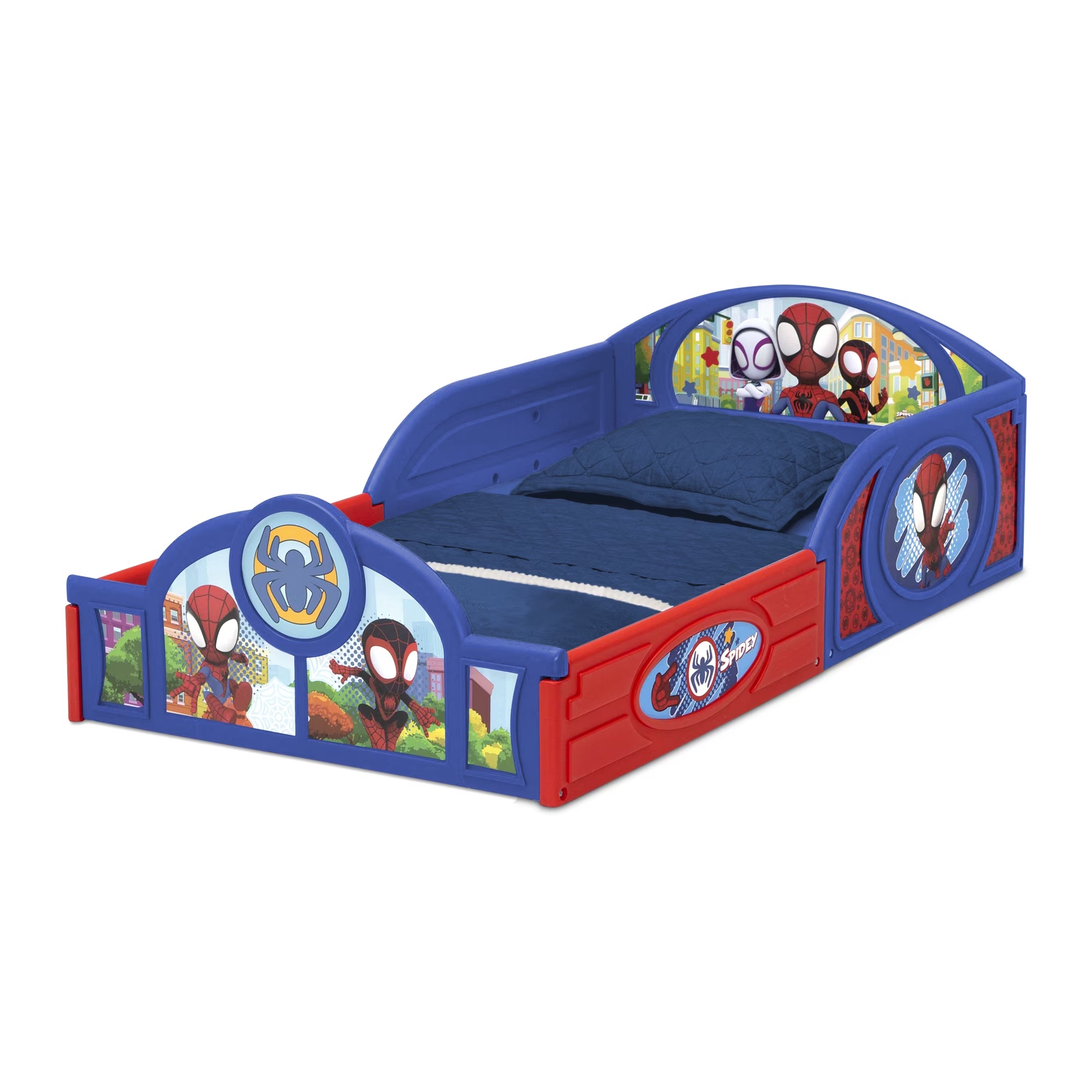 Cama Infantil Toddler Spidey y sus amigos 2 en 1 Dormir Jugar