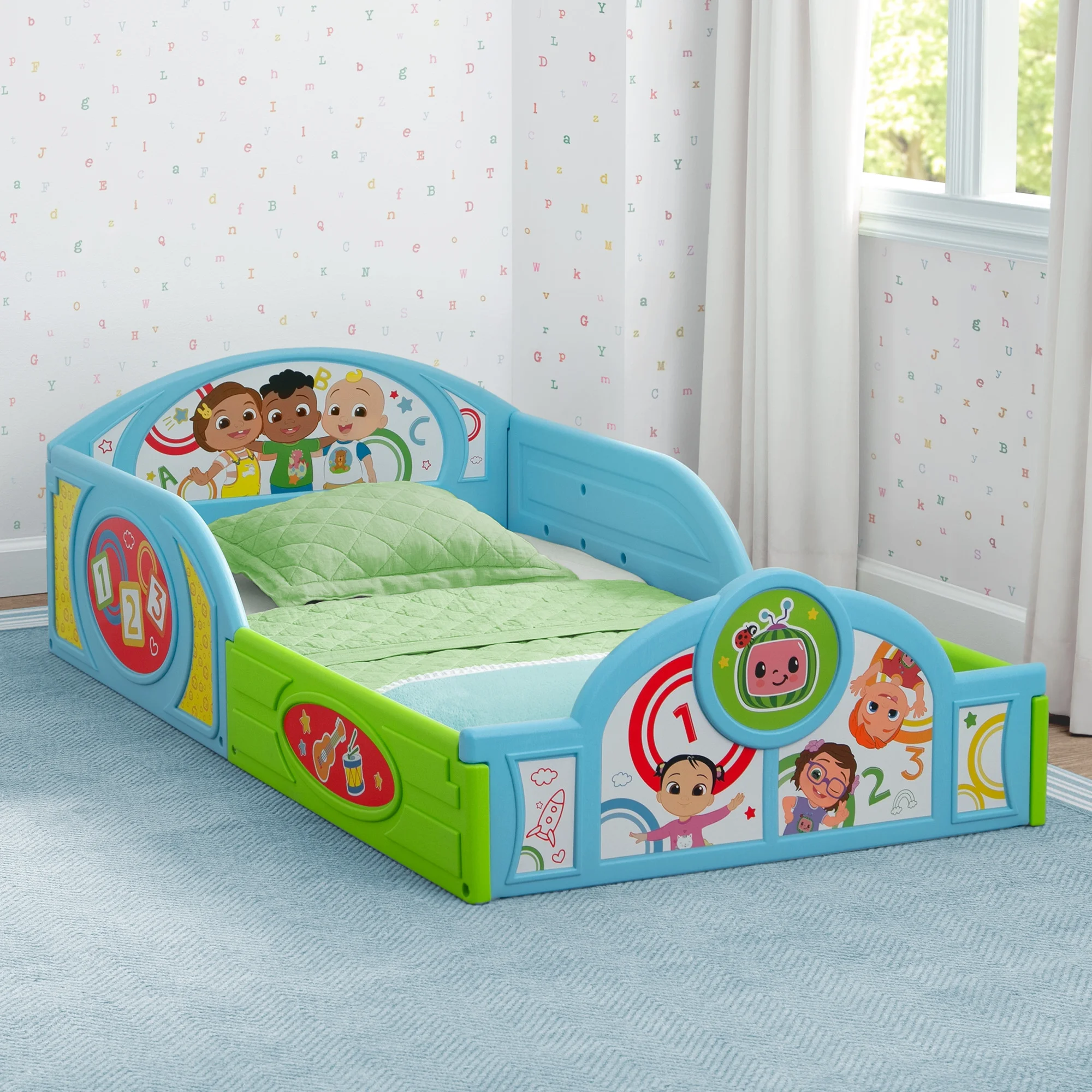 Cama Infantil Toddler Cocomelon 2 en 1 Dormir Jugar