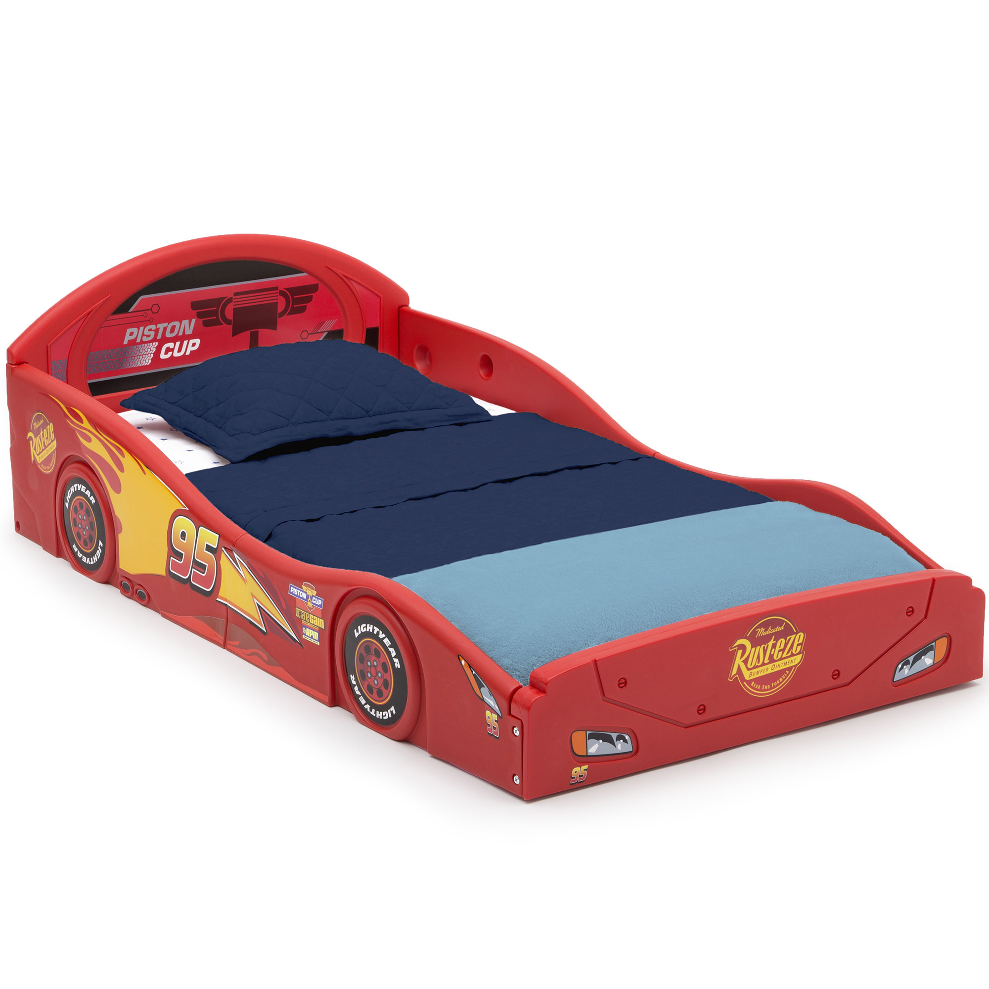 Cama Infantil Toddler Cars Mcqueen Disney 2 en 1 Dormir Jugar