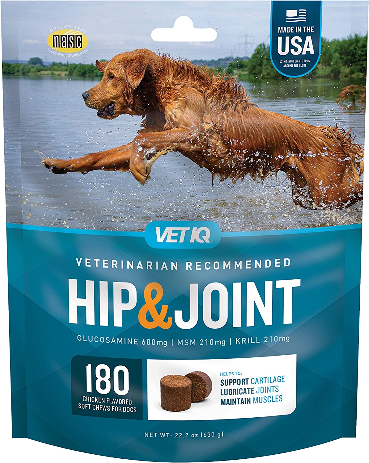Suplemento Para Perro Fortalece Cadera Articulaciones 180 Hip & Joint Gluosamina