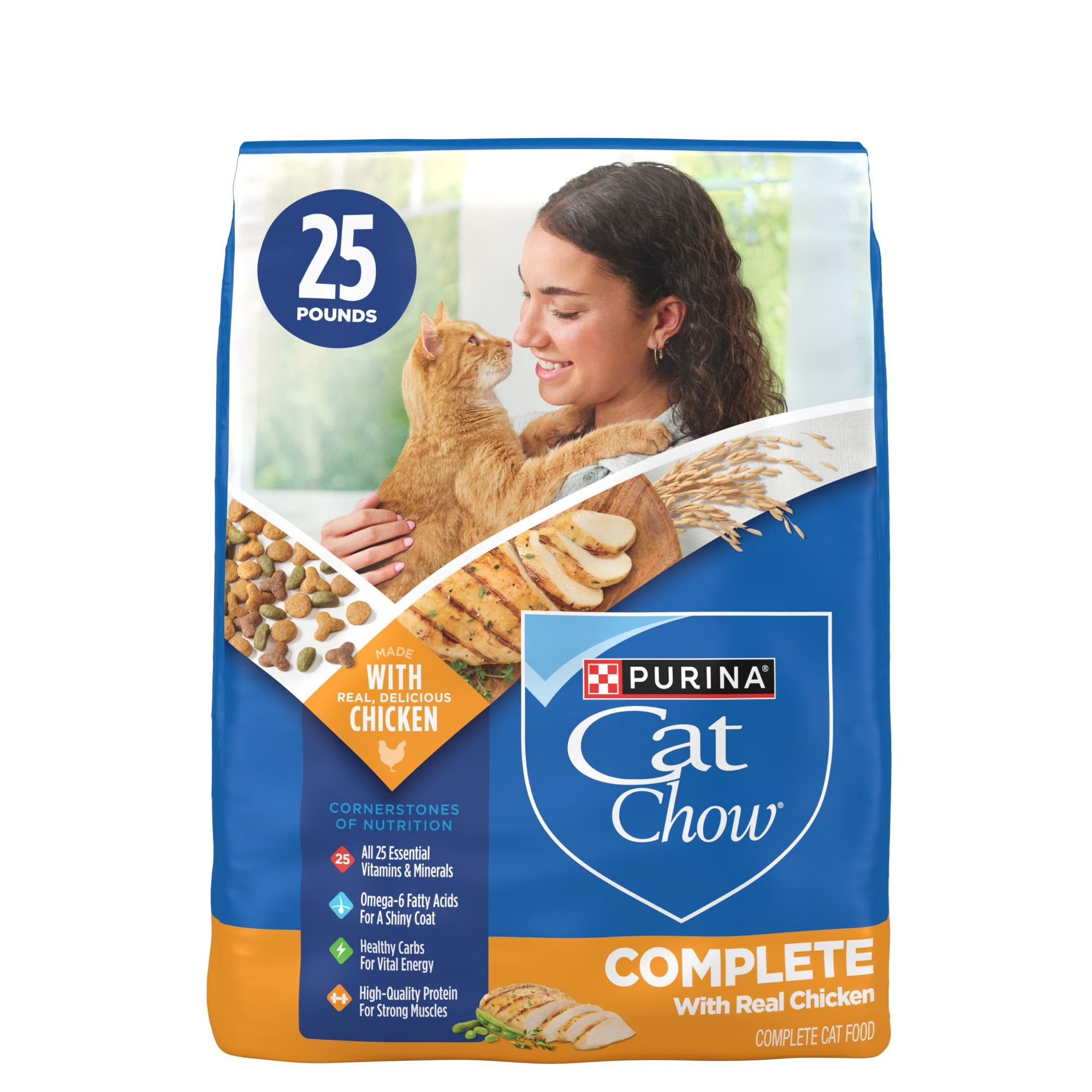 Purina Cat Chow complete pollo para gato 25lb 11.3k americano