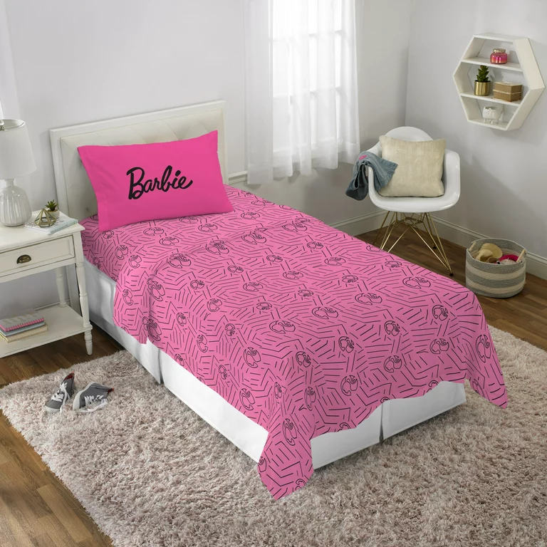 Juego de Sábanas Individual 3pz Barbie