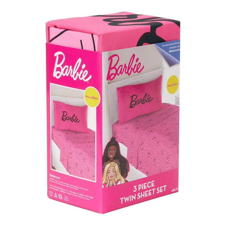 Juego de Sábanas Individual 3pz Barbie