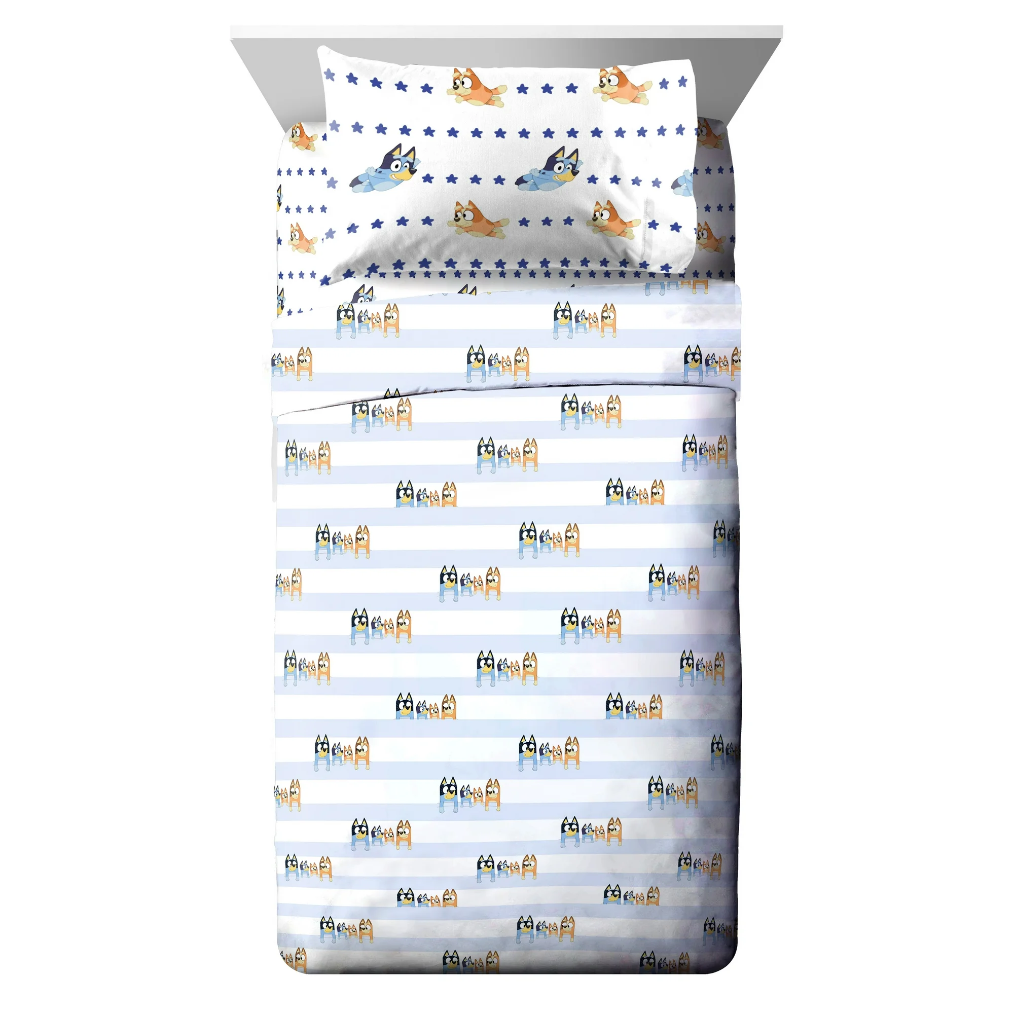 Juego de Sábanas Individual 3pz Bluey Azul