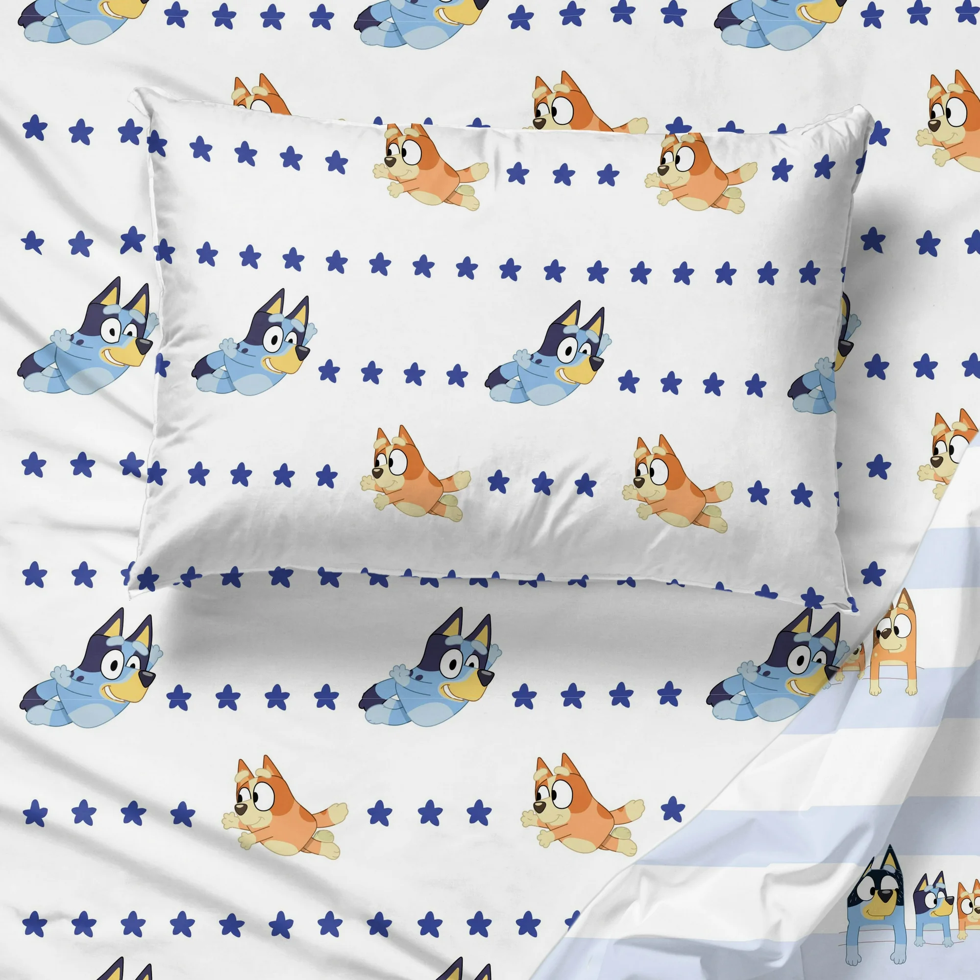 Juego de Sábanas Individual 3pz Bluey Azul