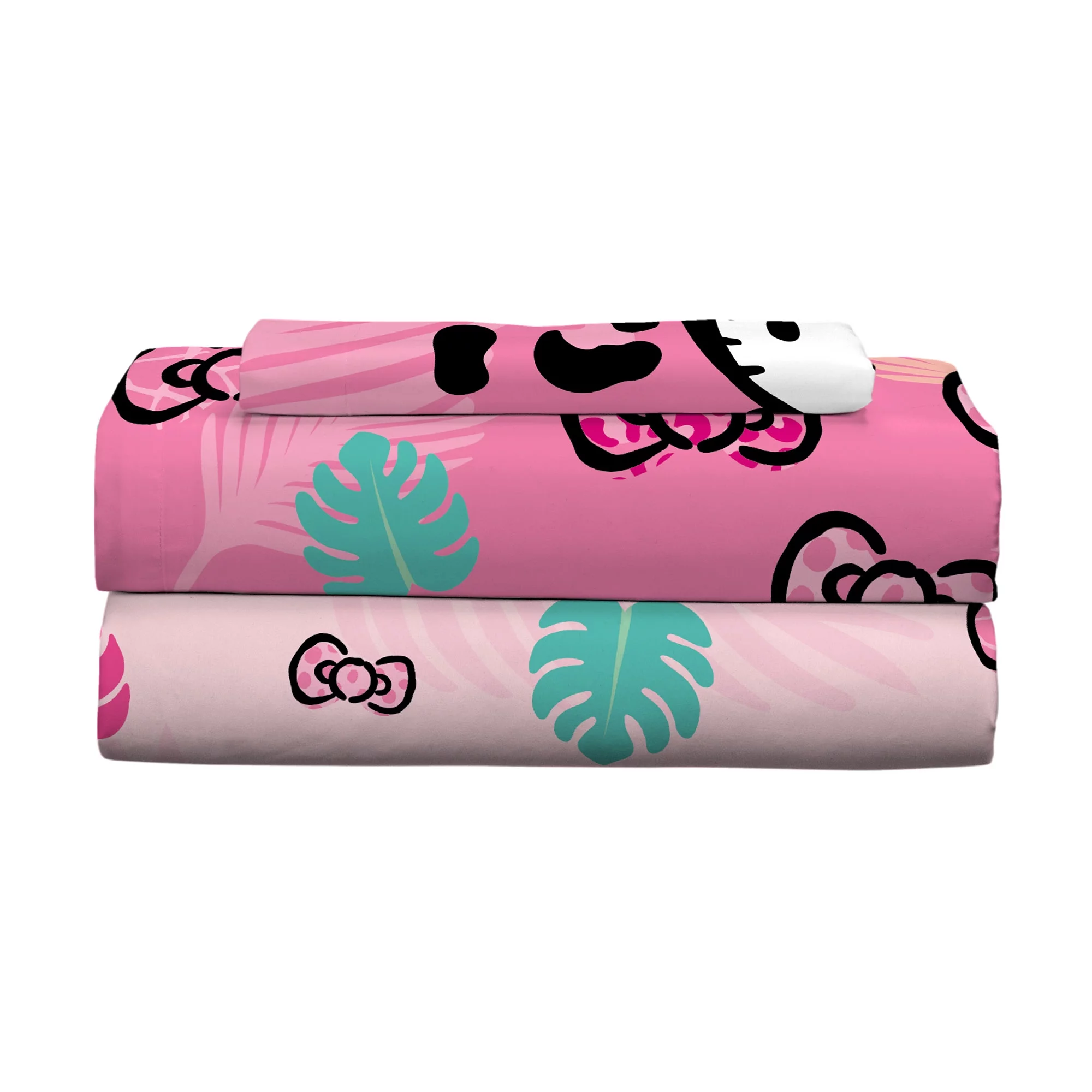 Juego de Sábanas Individual 3pz Hello Kitty Rosa