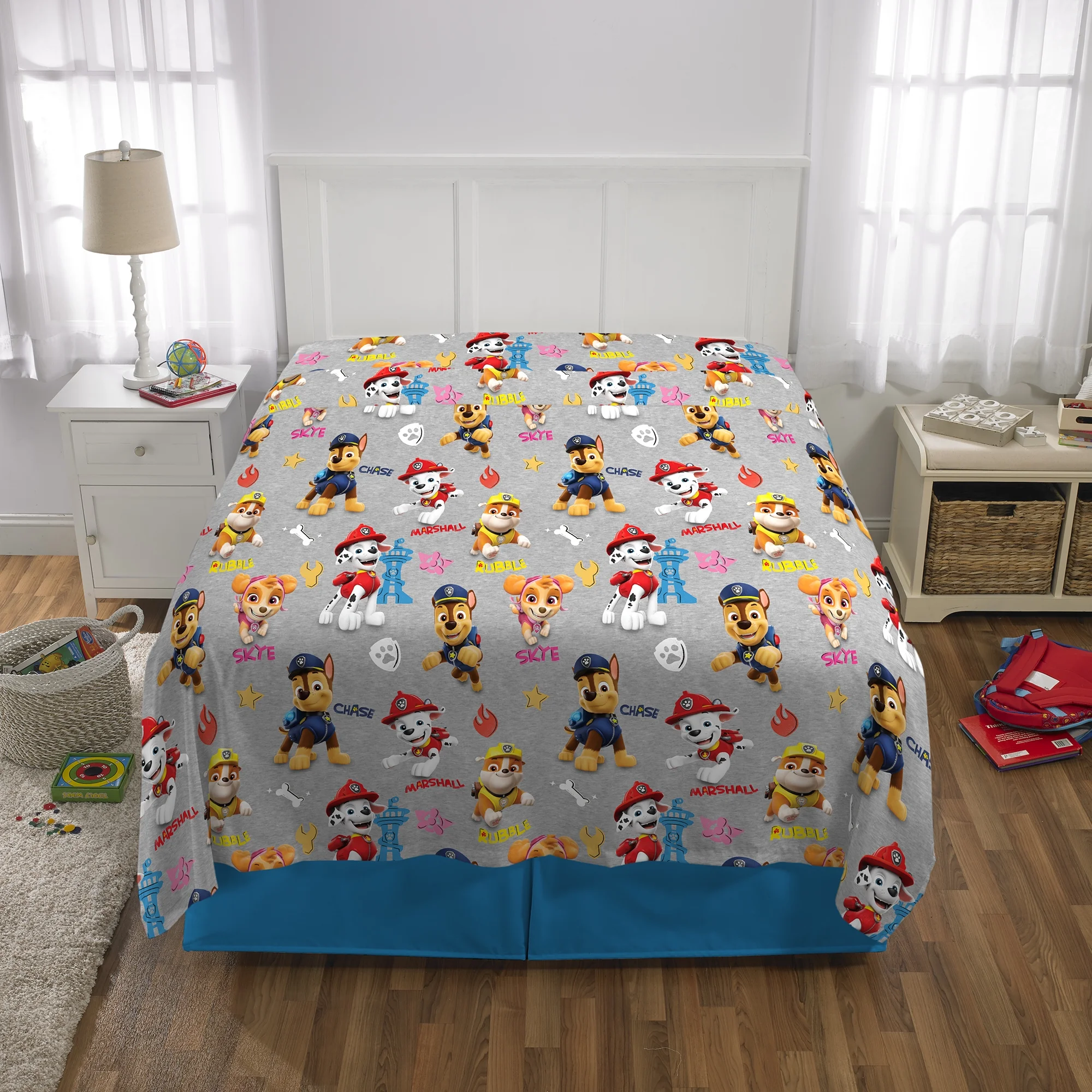 Juego De Sabana Tamaño Matrimonial 4 Pz Paw Patrol