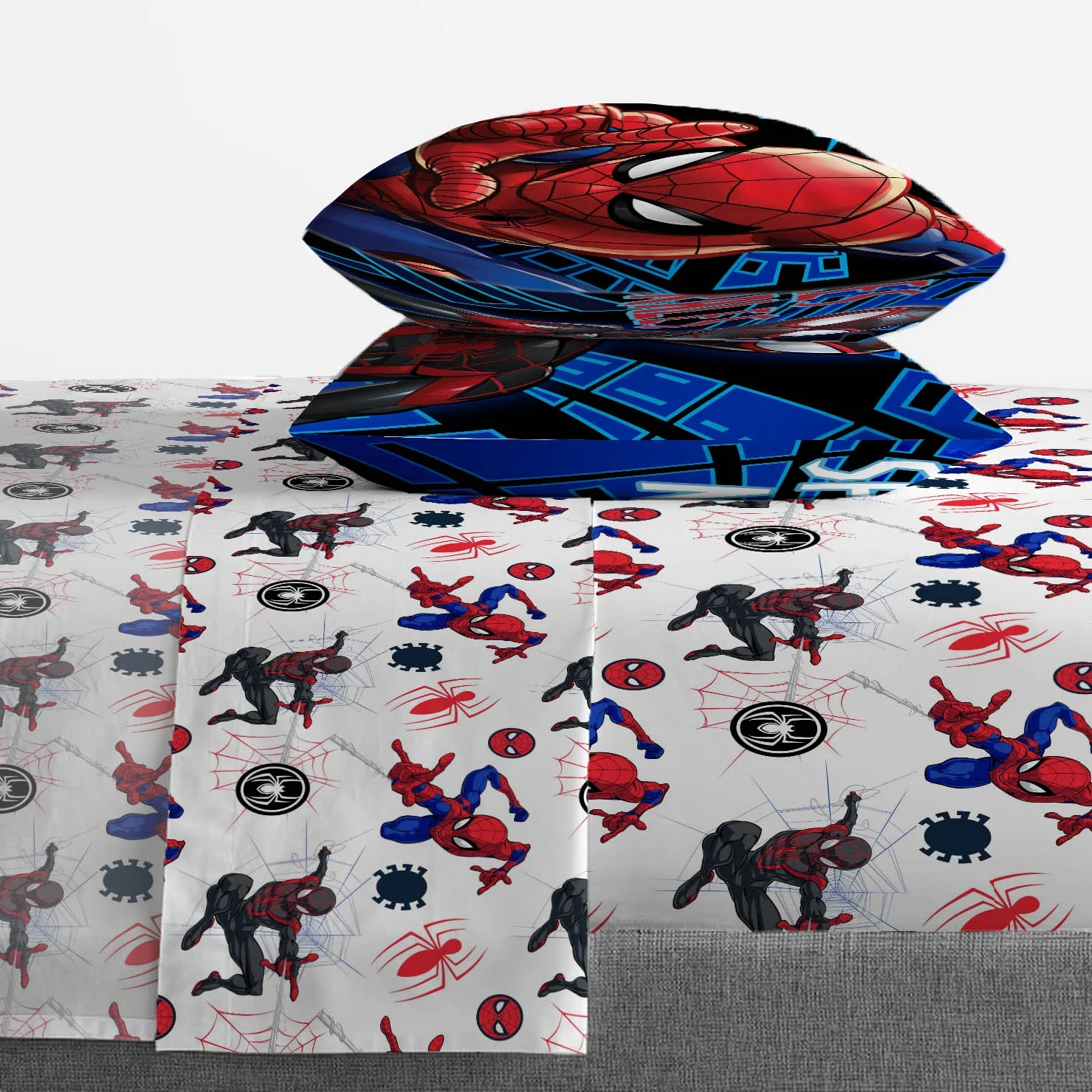 Juego De Sabana Tamaño Matrimonial 4 Pz Spiderman