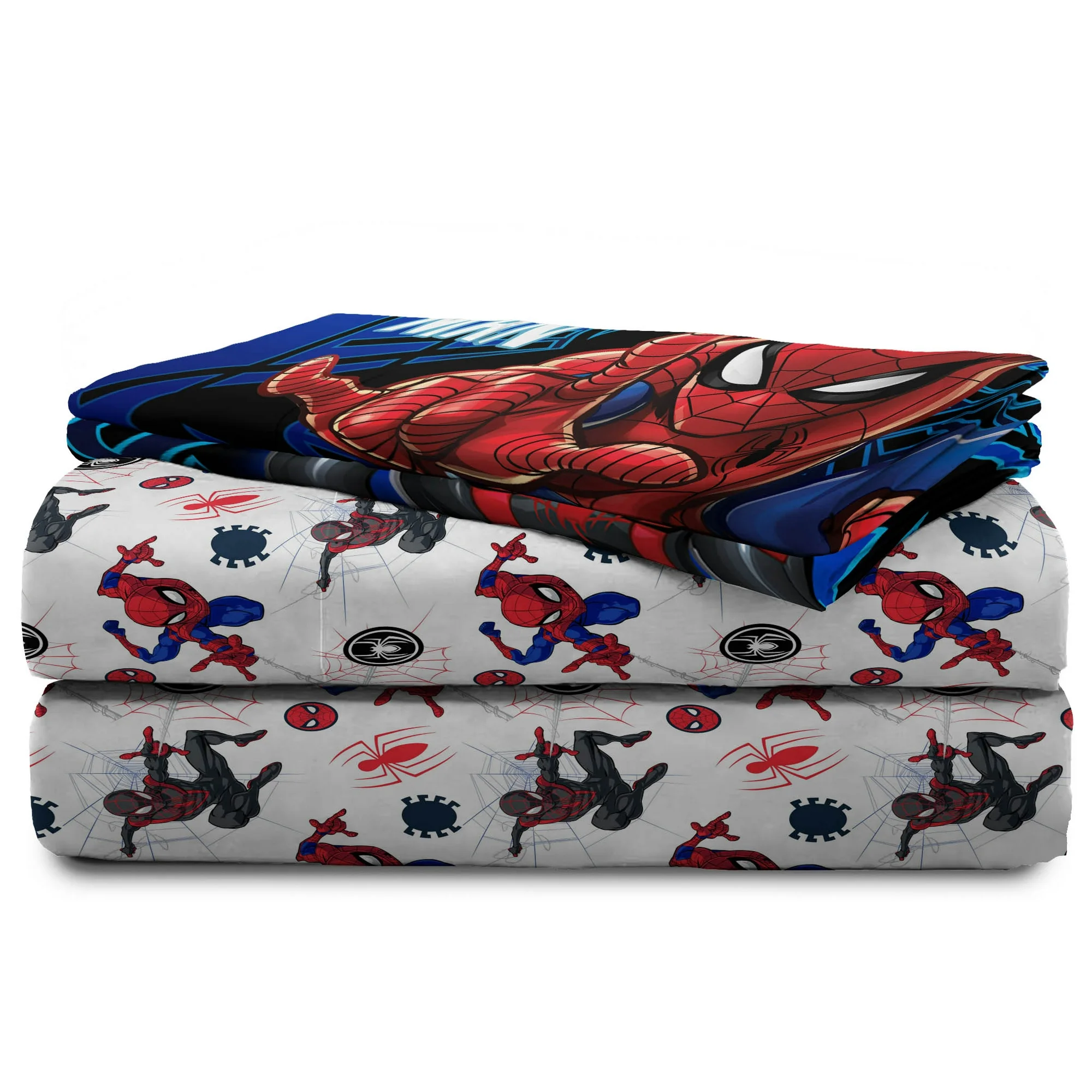 Juego De Sabana Tamaño Matrimonial 4 Pz Spiderman
