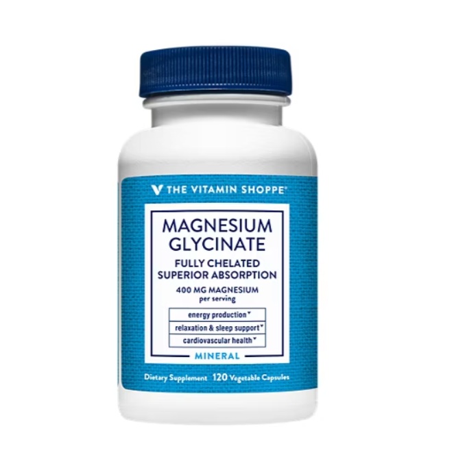 Glicinato de magnesio 400 mg, 120 cápsulas